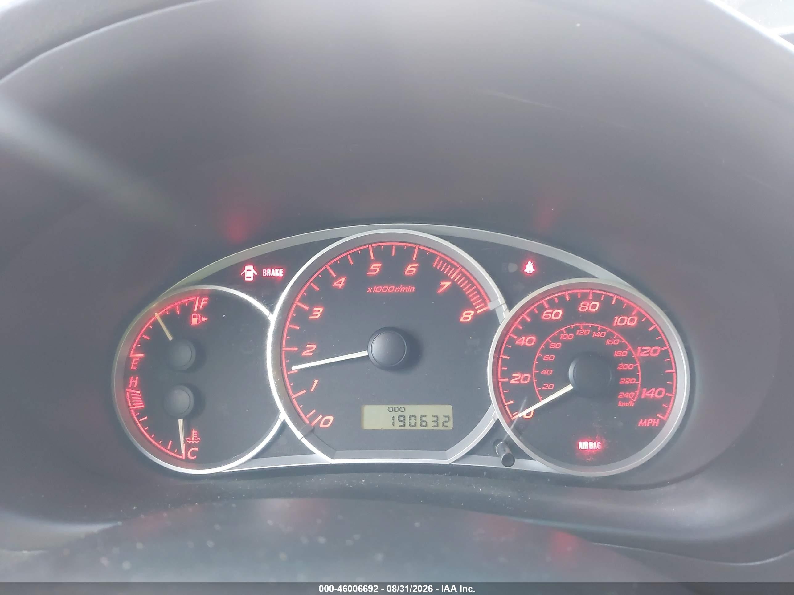 2008 Subaru Impreza Wrx White vin: JF1GE74628G509880