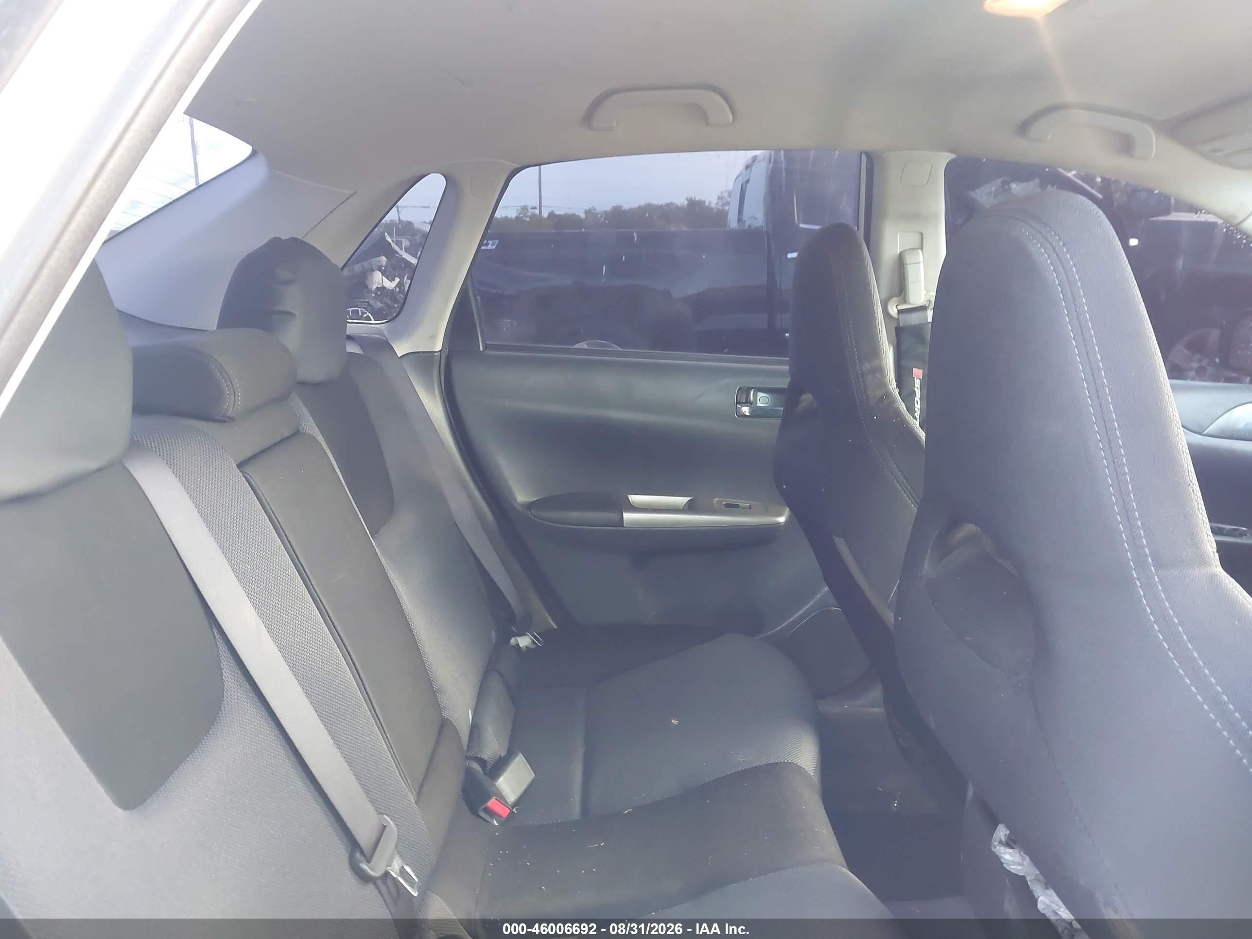 2008 Subaru Impreza Wrx White vin: JF1GE74628G509880