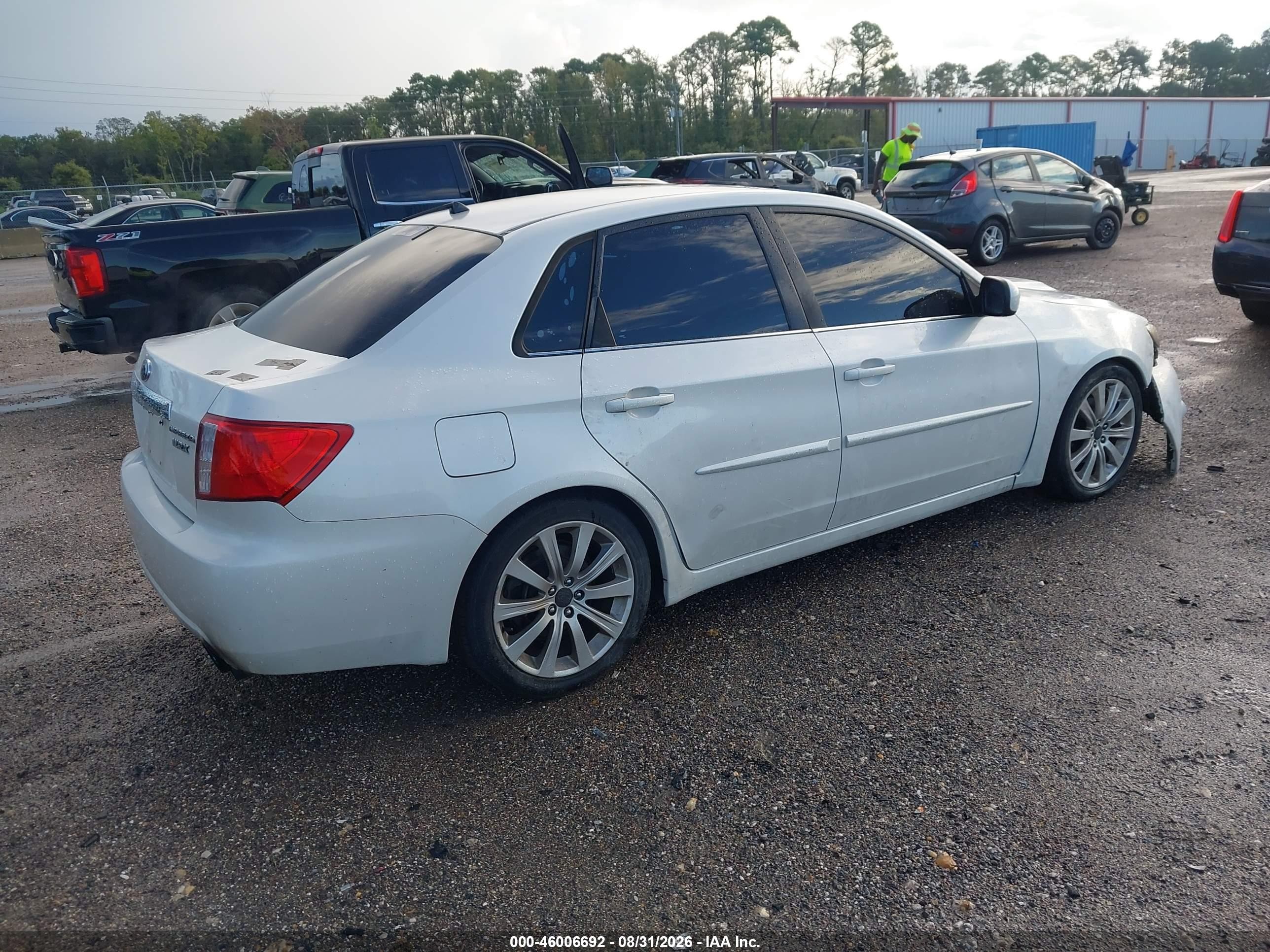 2008 Subaru Impreza Wrx White vin: JF1GE74628G509880