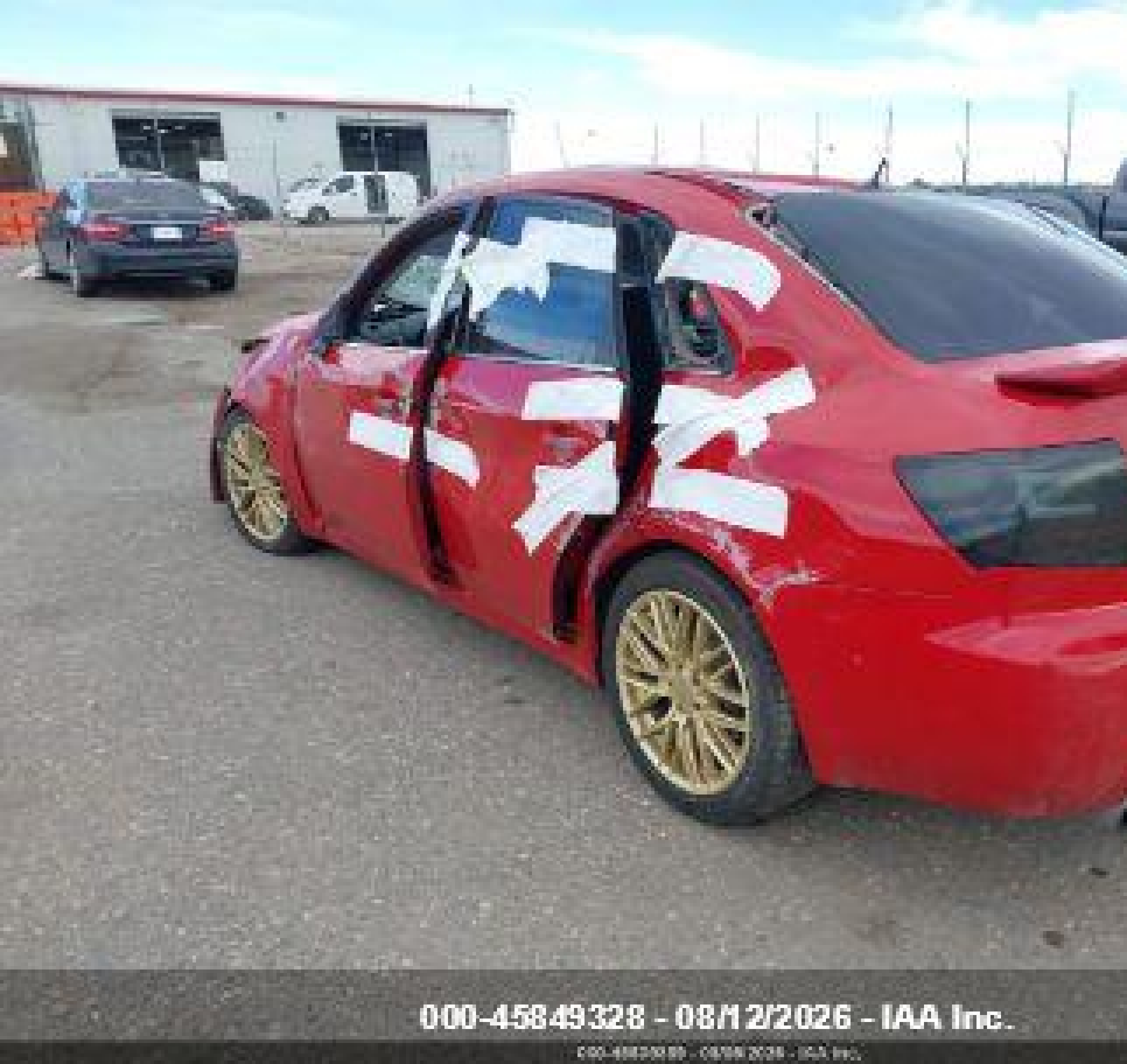2008 Subaru Impreza Wrx Red vin: JF1GE74678G504822