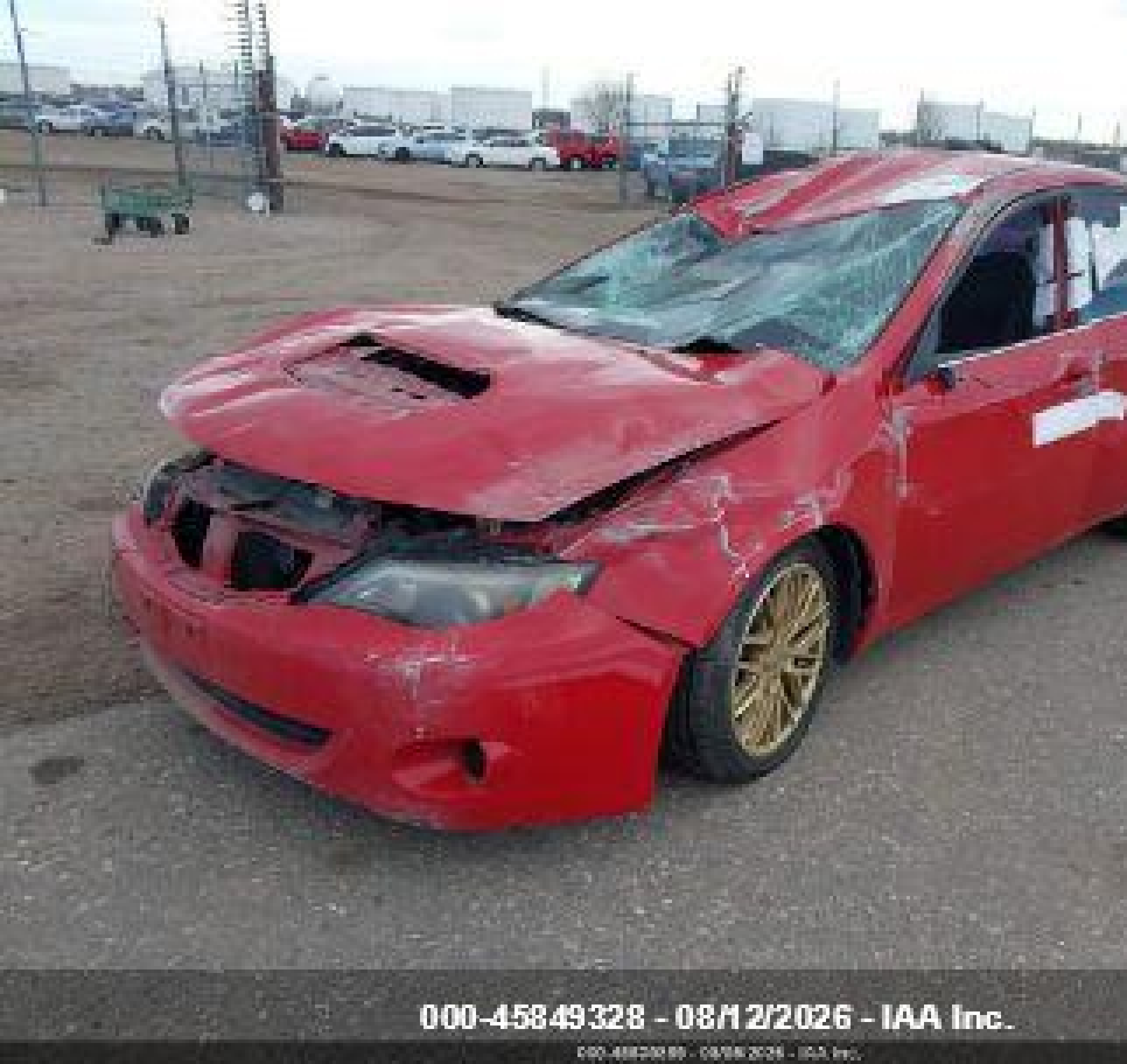 2008 Subaru Impreza Wrx Red vin: JF1GE74678G504822