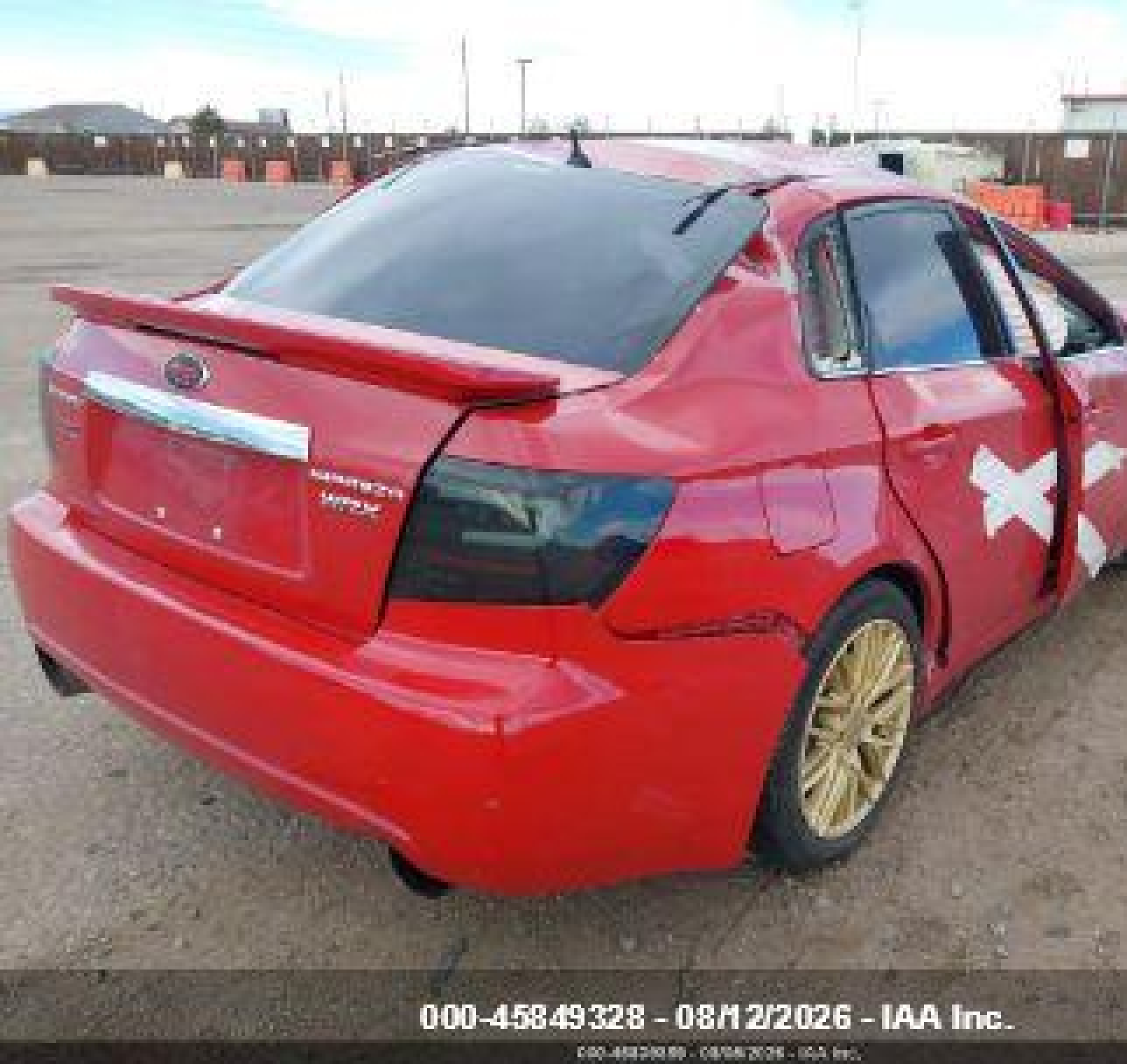 2008 Subaru Impreza Wrx Red vin: JF1GE74678G504822
