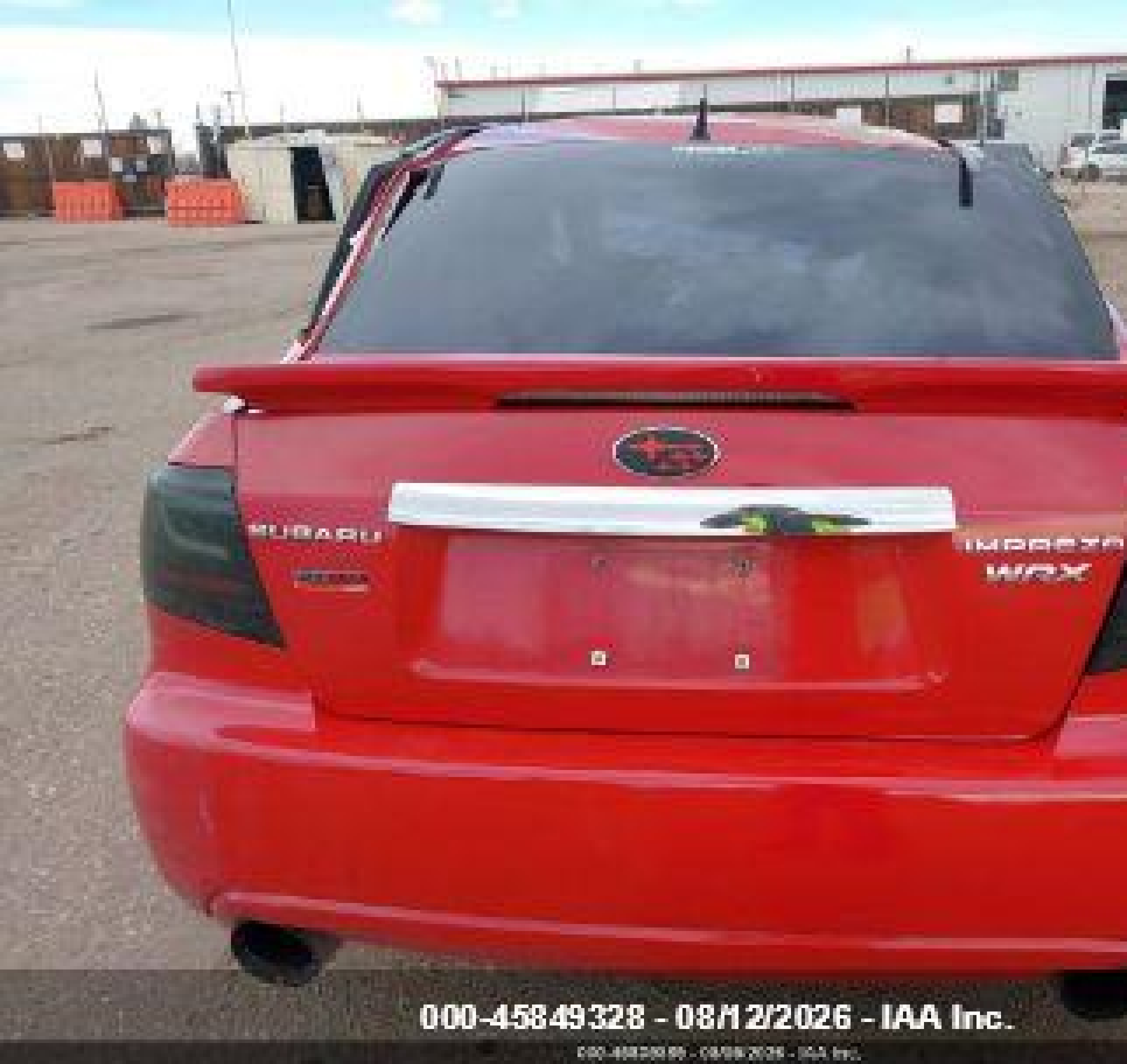 2008 Subaru Impreza Wrx Red vin: JF1GE74678G504822