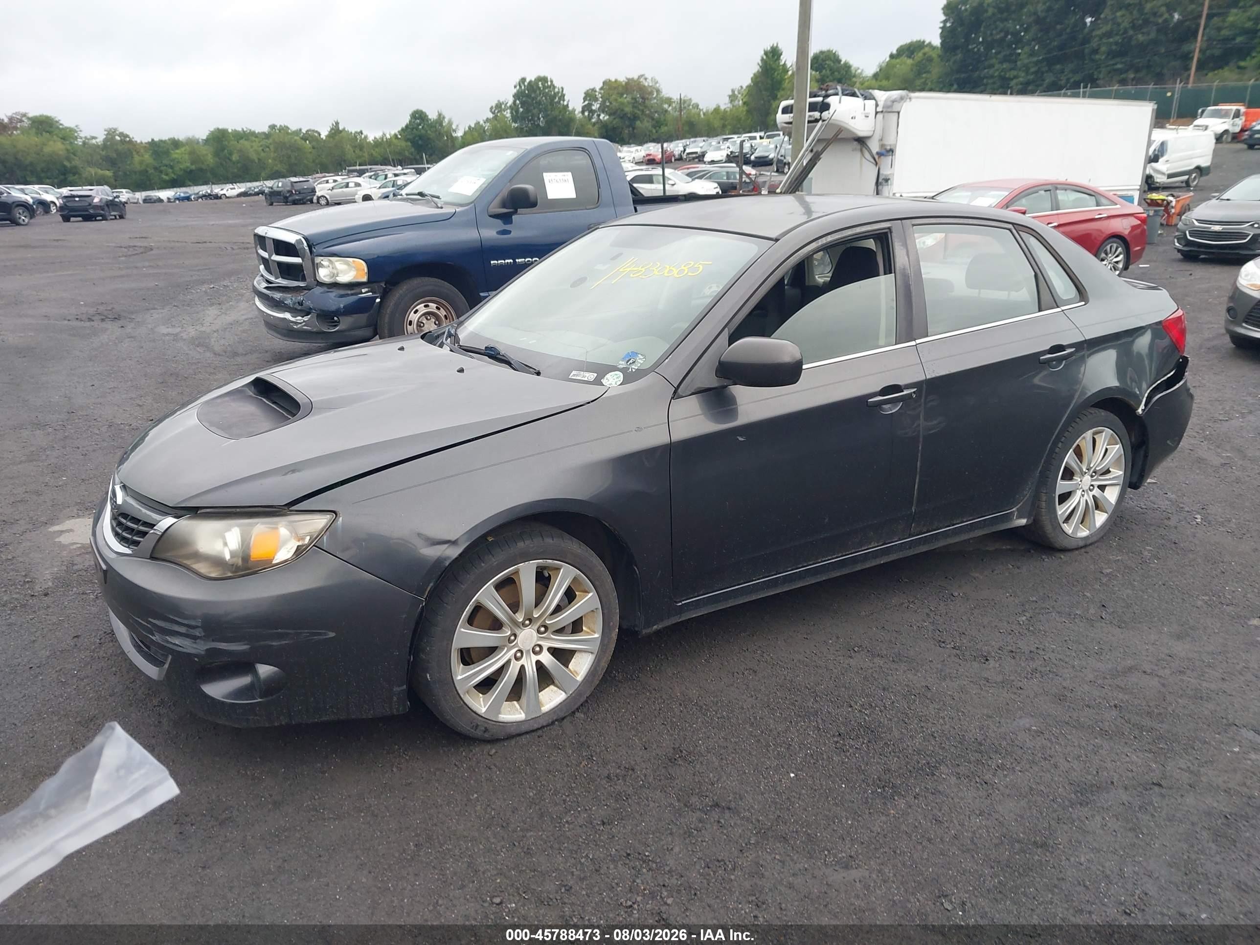 2008 Subaru Impreza Wrx Gray vin: JF1GE74678G513231