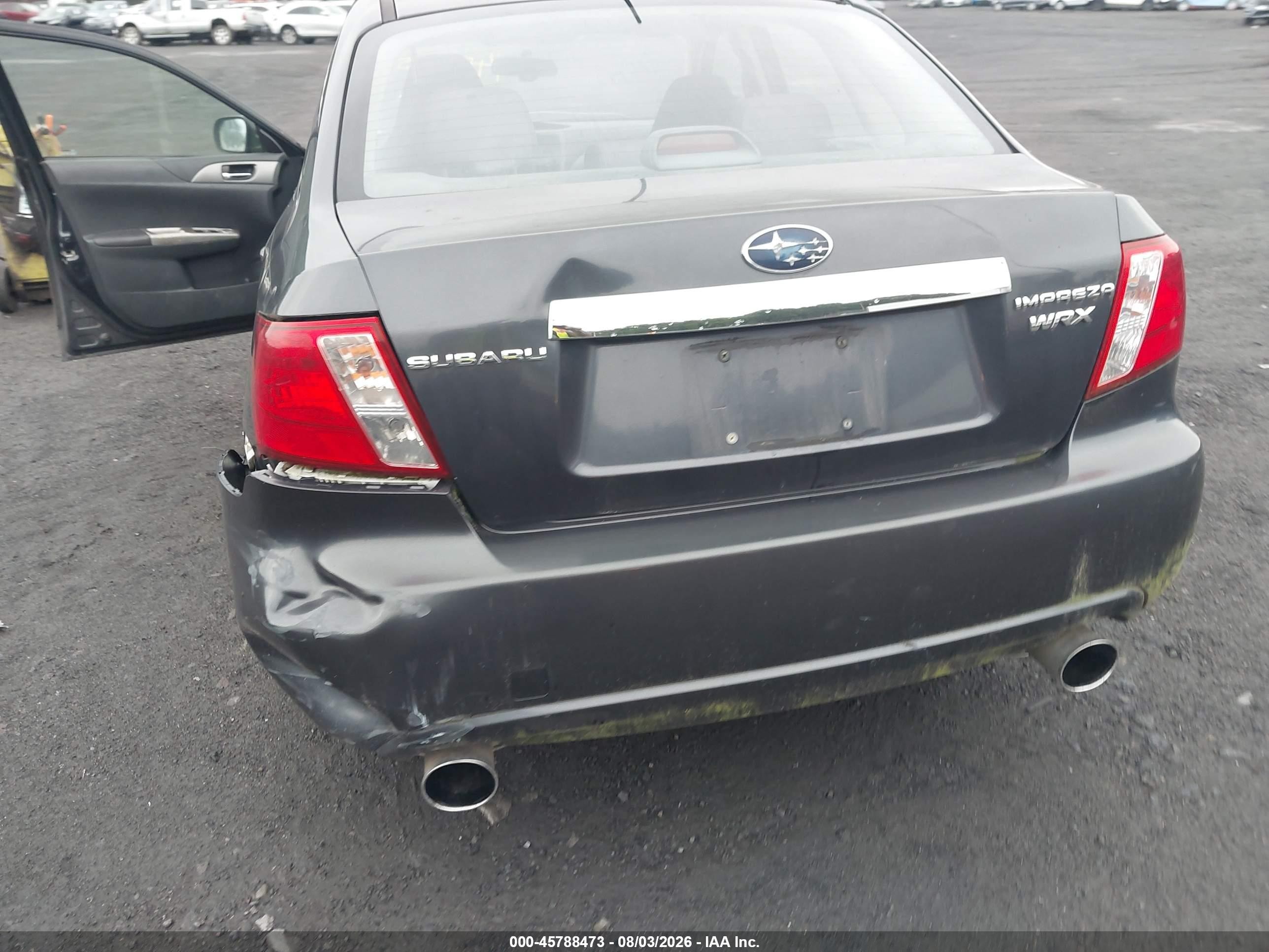 2008 Subaru Impreza Wrx Gray vin: JF1GE74678G513231