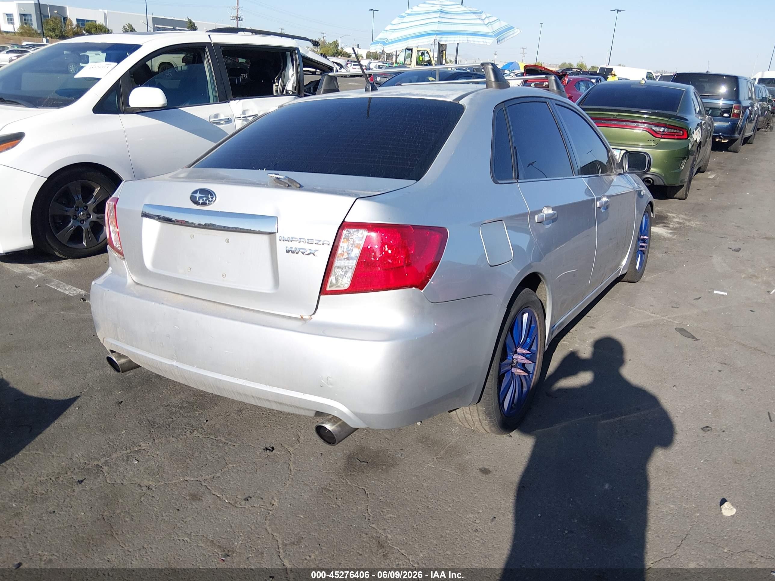 2008 Subaru Impreza  (natl) Wrx Серебряный vin: JF1GE74688G514095