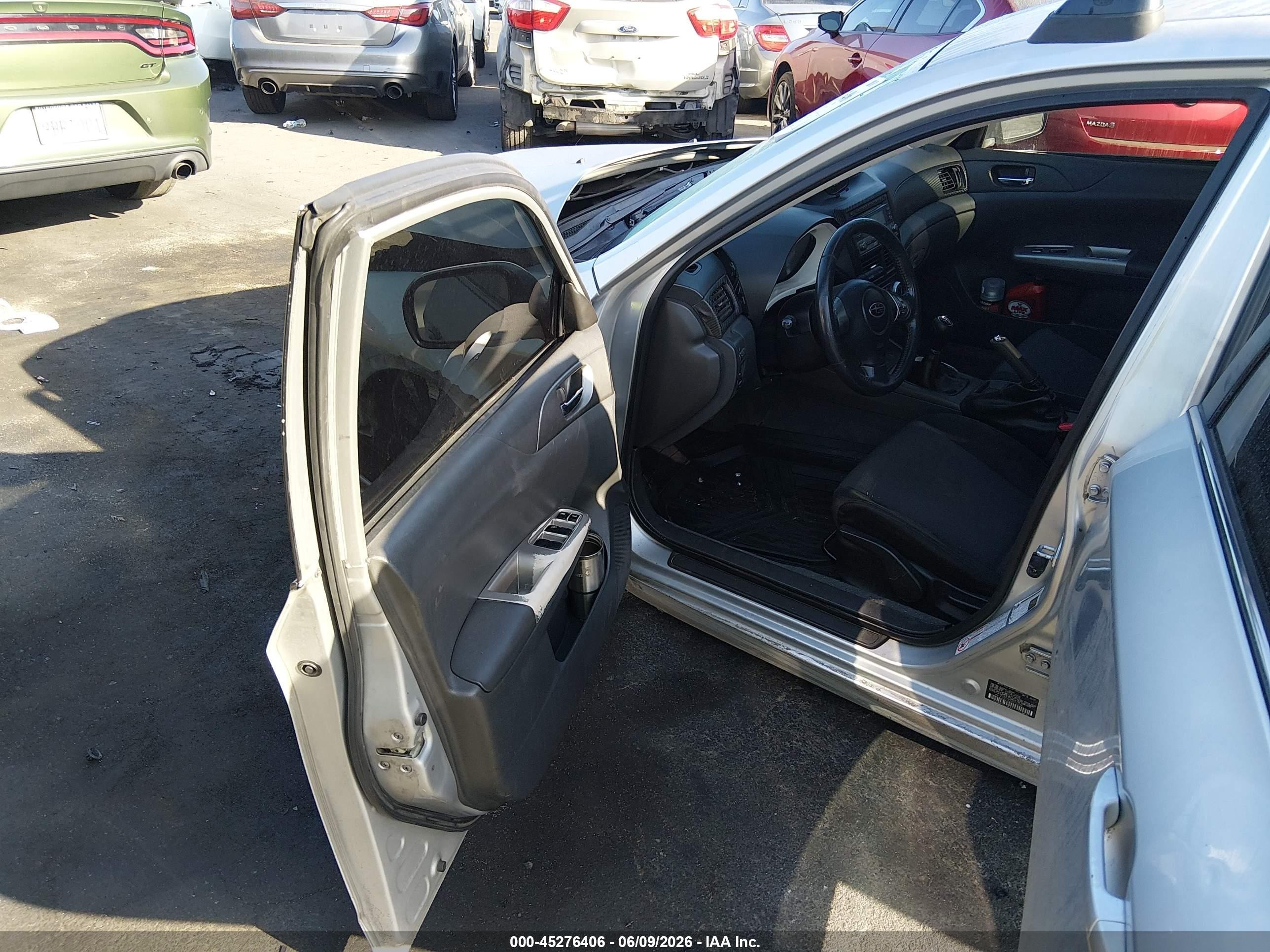 2008 Subaru Impreza  (natl) Wrx Серебряный vin: JF1GE74688G514095