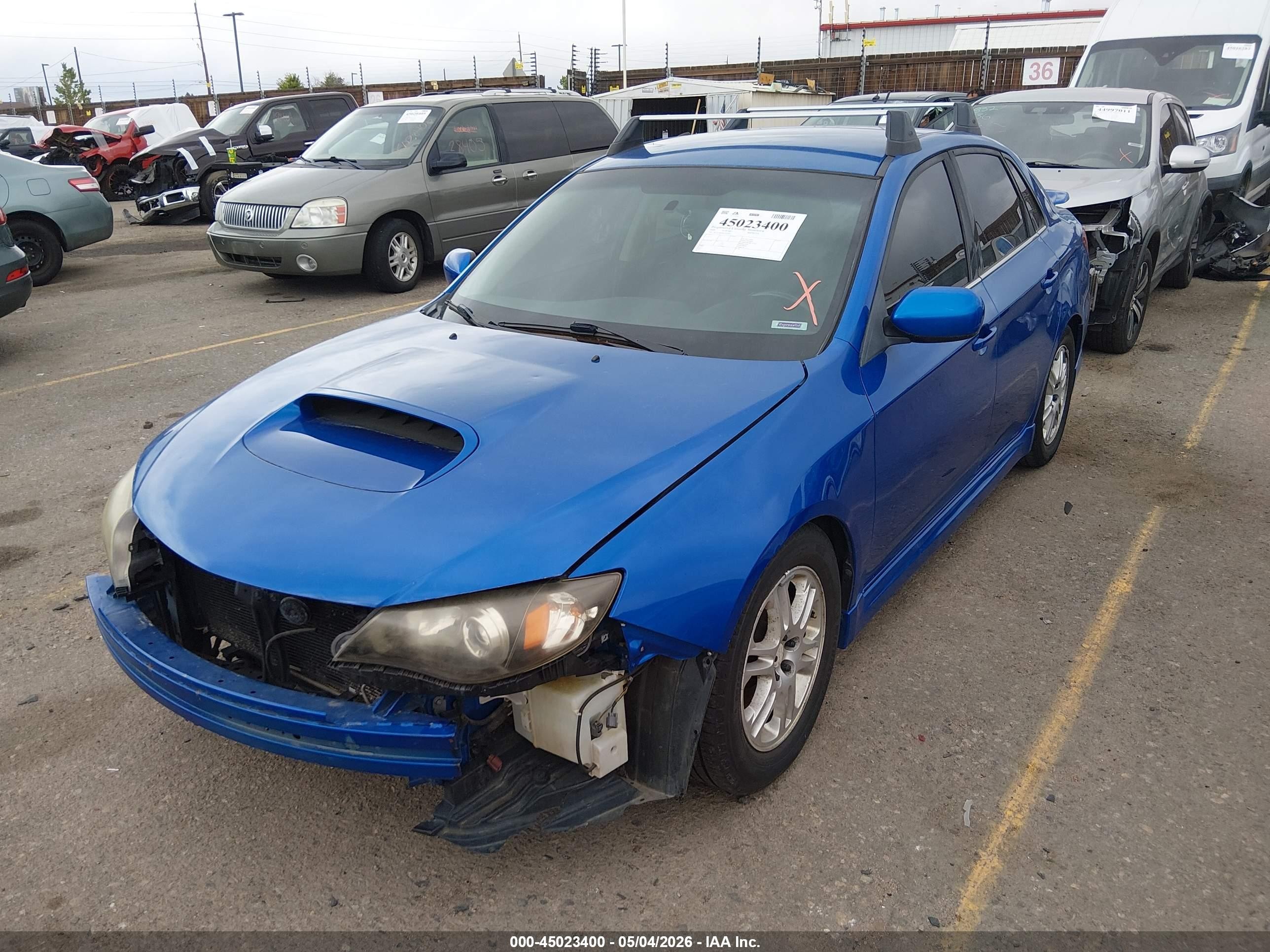 2009 Subaru Impreza Wrx Blue vin: JF1GE76649G507434