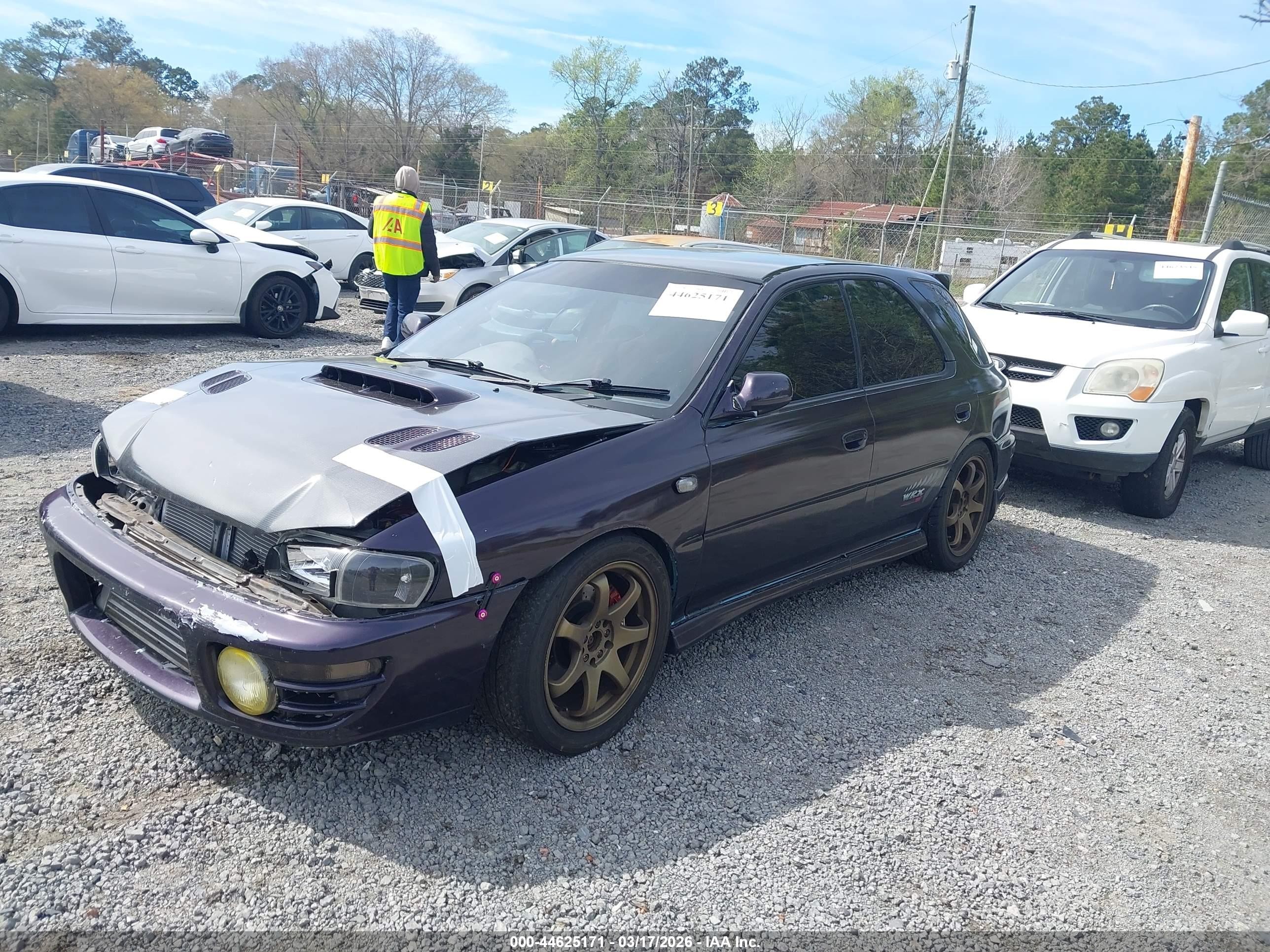 1993 Subaru Impreza L Plus Purple vin: JF1GF2445PH808089
