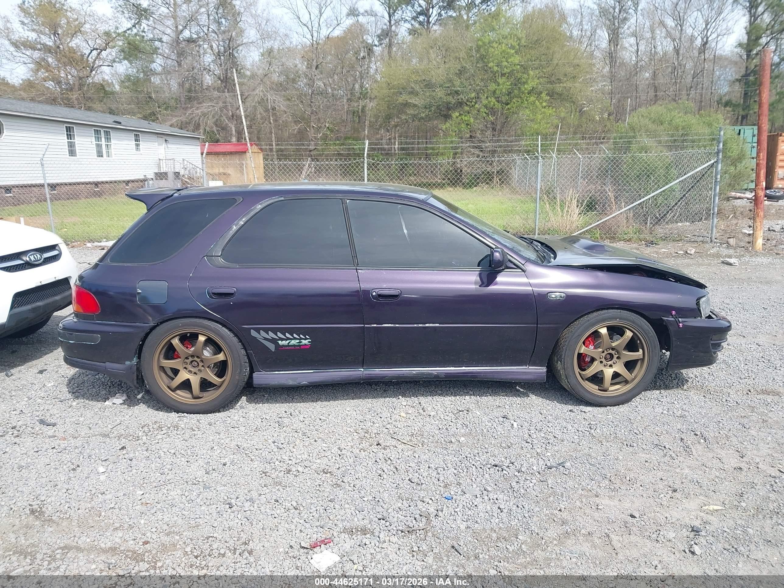 1993 Subaru Impreza L Plus Purple vin: JF1GF2445PH808089