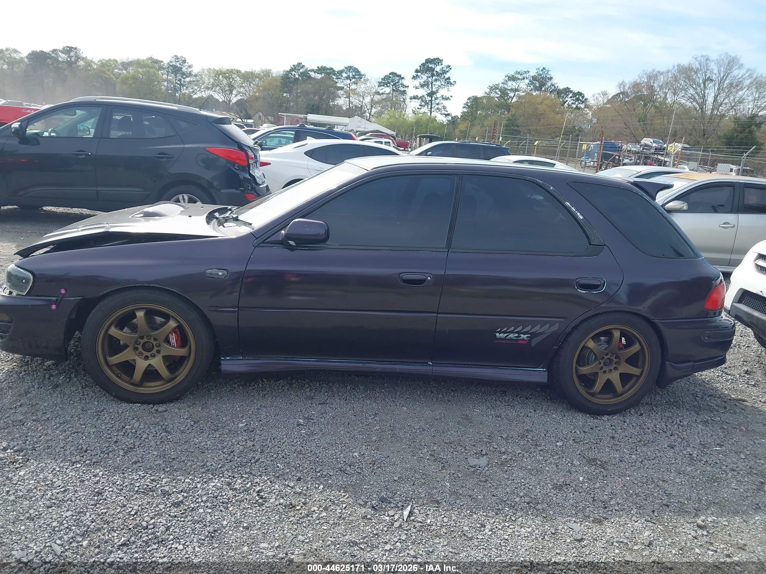 1993 Subaru Impreza L Plus Purple vin: JF1GF2445PH808089