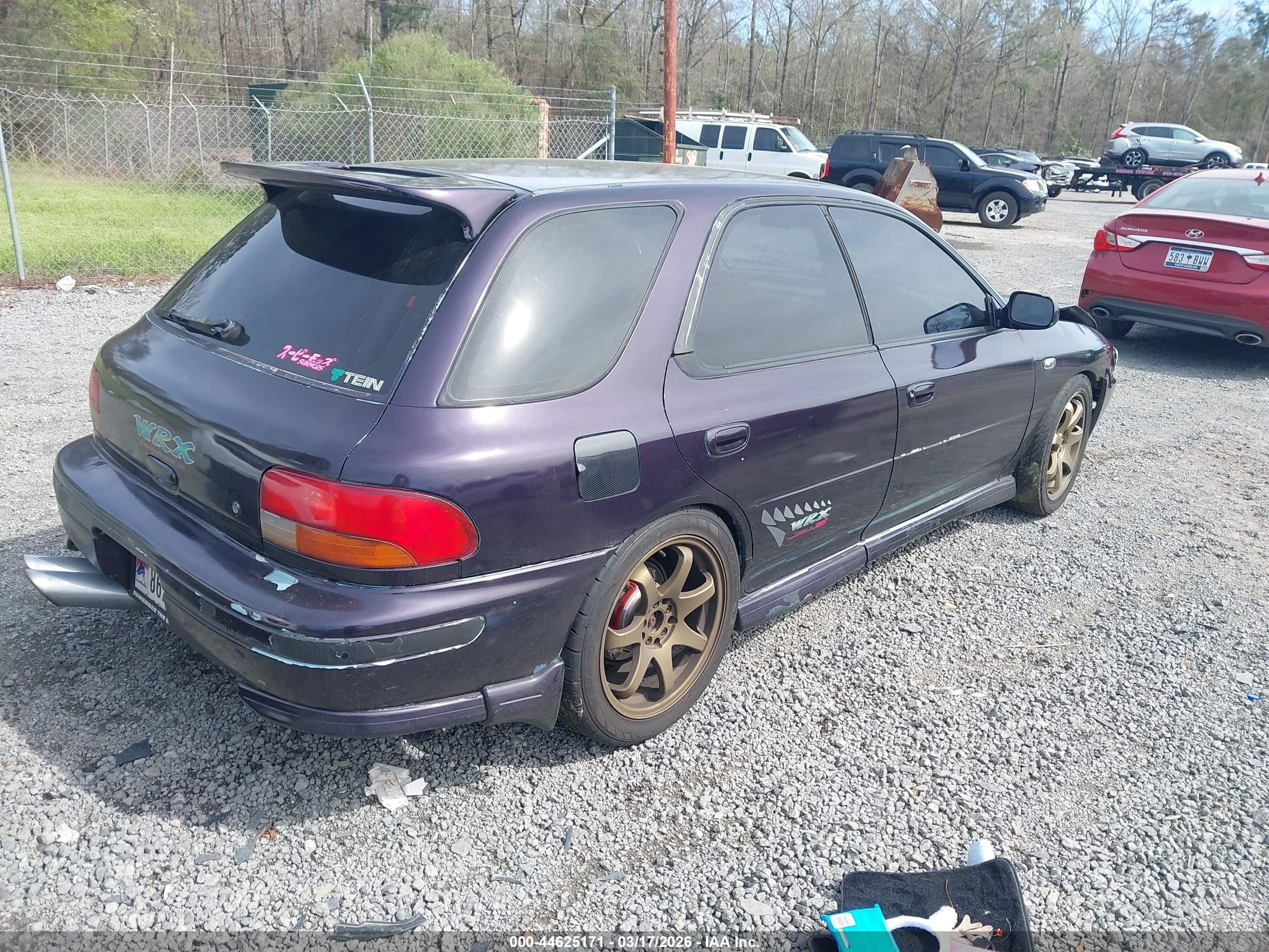 1993 Subaru Impreza L Plus Purple vin: JF1GF2445PH808089