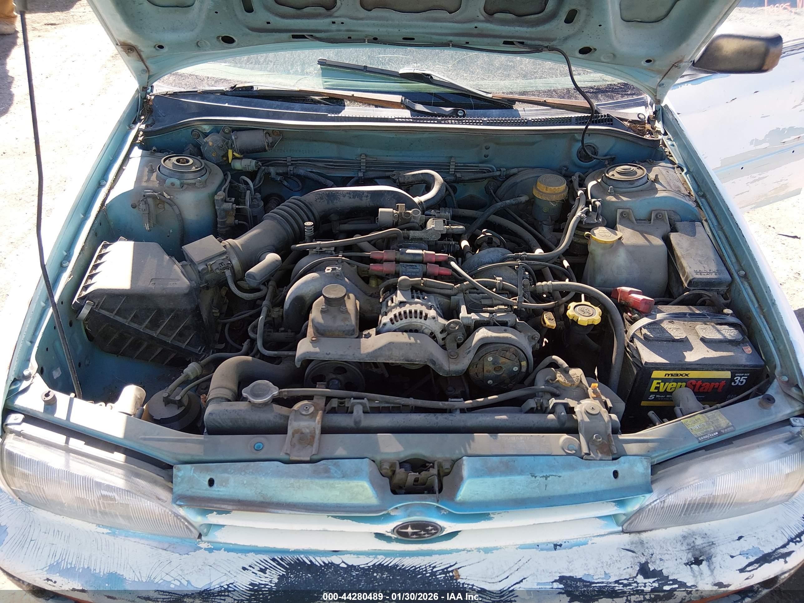 1993 Subaru Impreza L Plus White vin: JF1GF2448PK804265