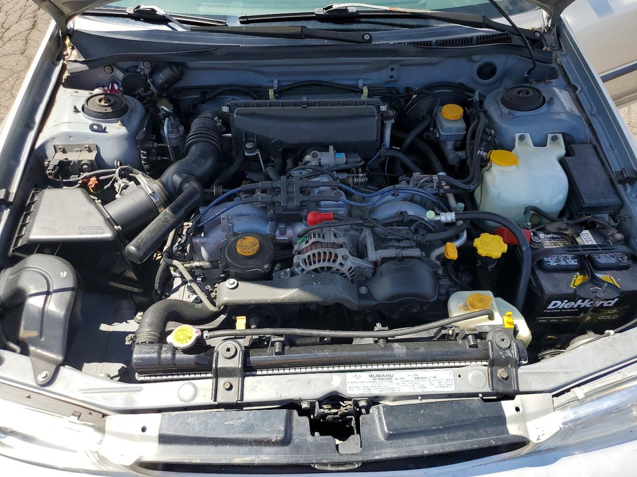 1999 Subaru Impreza L Silver vin: JF1GF4350XH804568