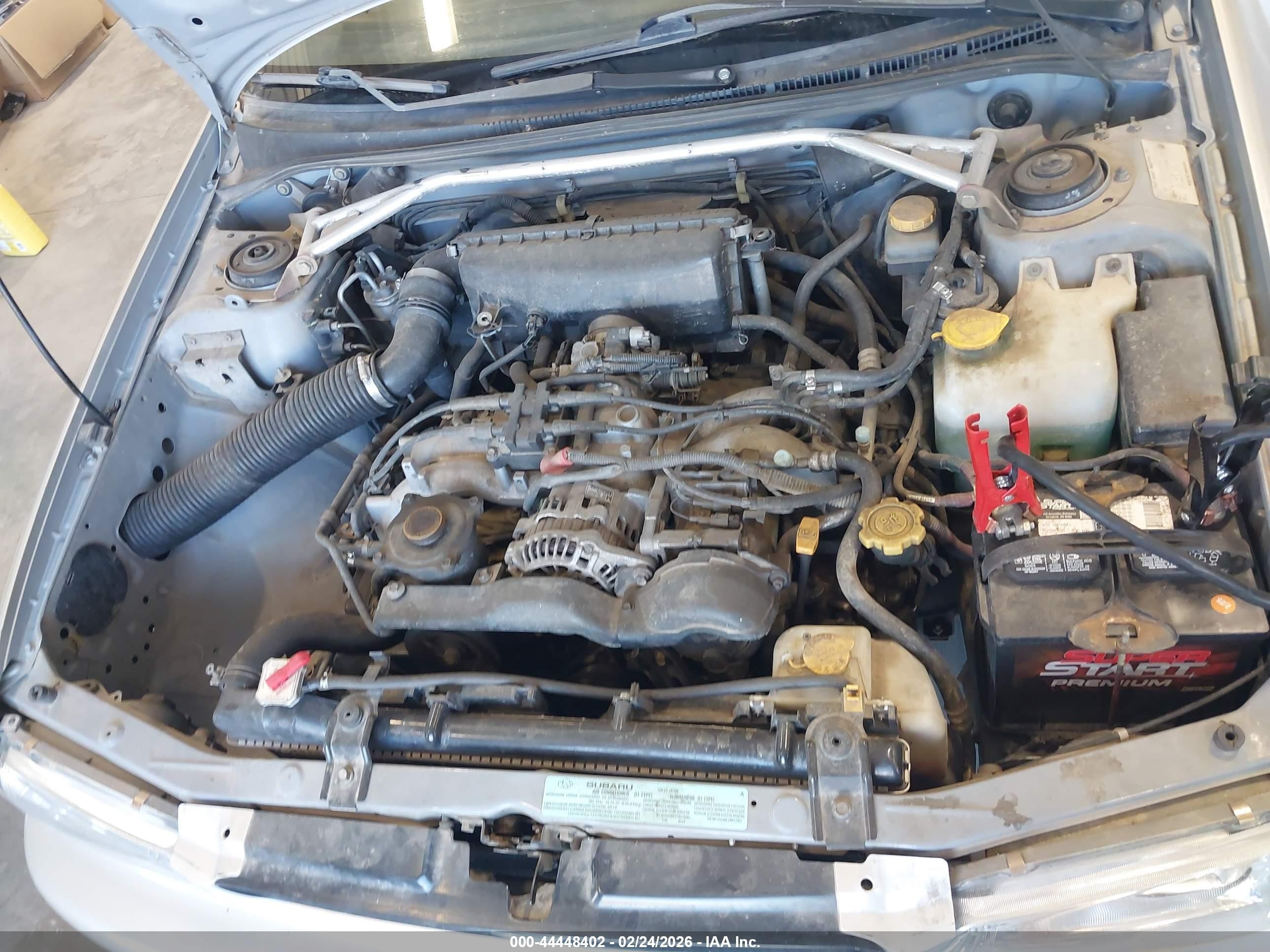 2001 Subaru Impreza L Silver vin: JF1GF43511G804270