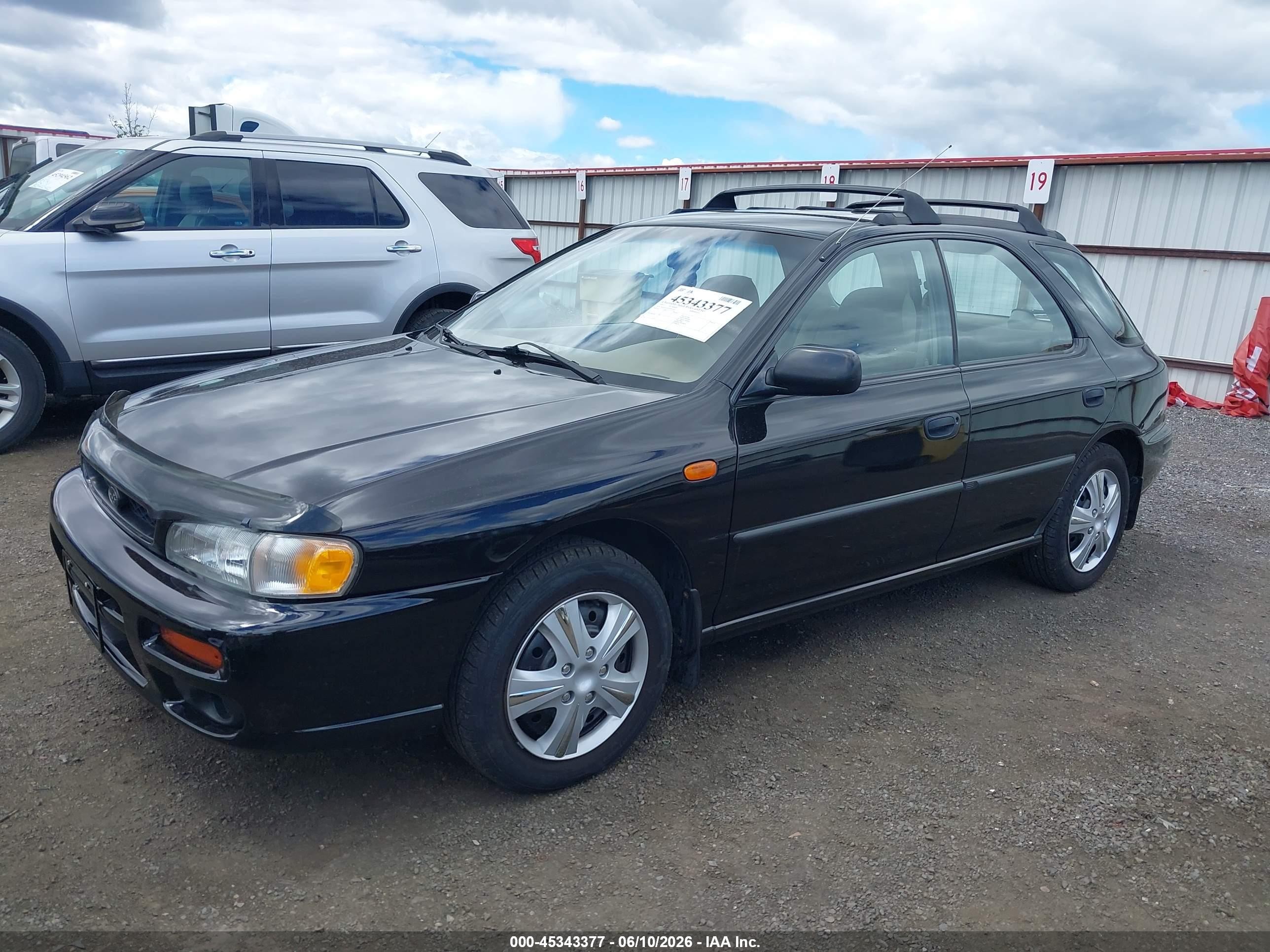 1997 Subaru Impreza L Black vin: JF1GF4352VG816448