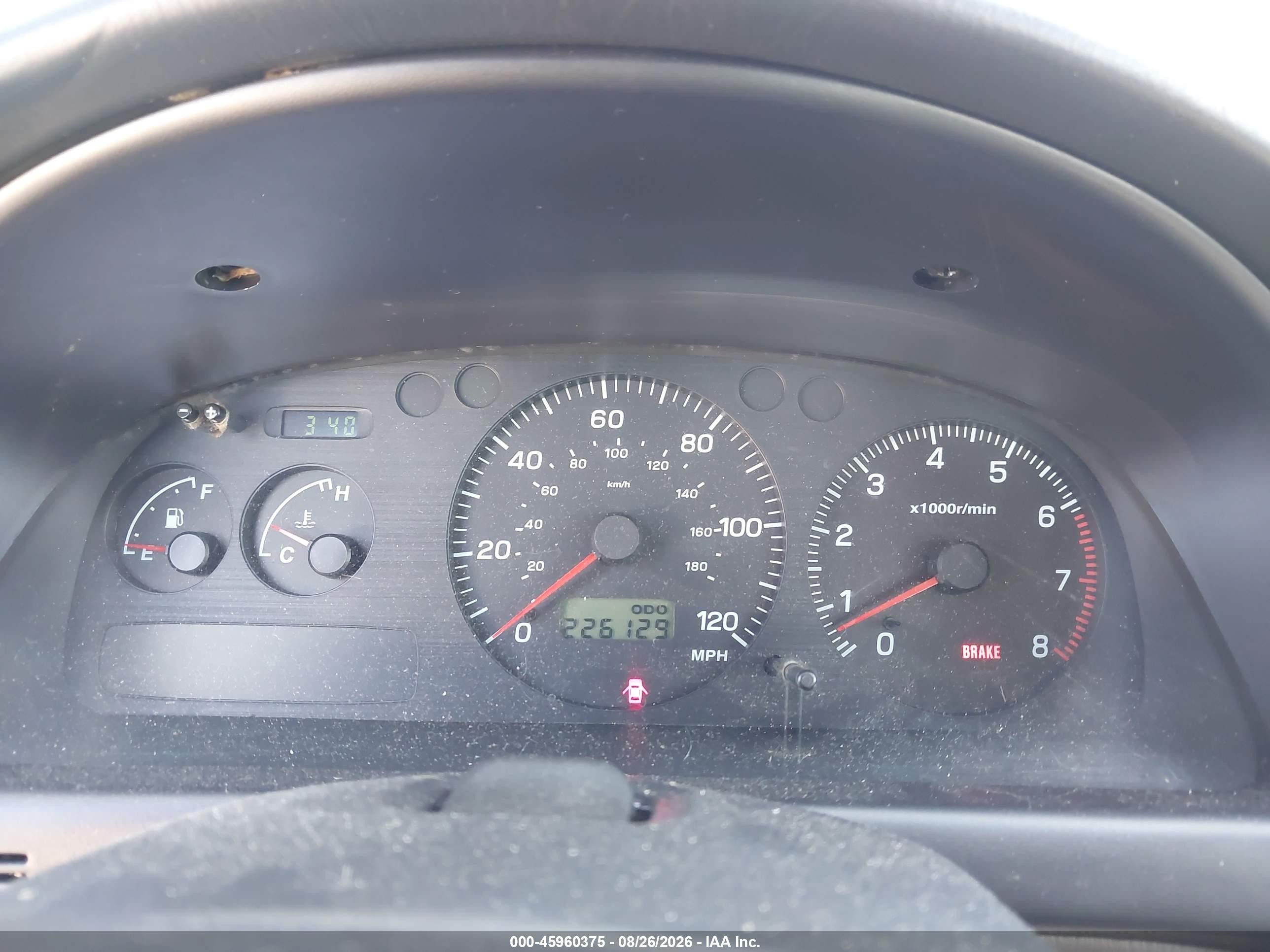 1999 Subaru Impreza L Red vin: JF1GF4358XH803605