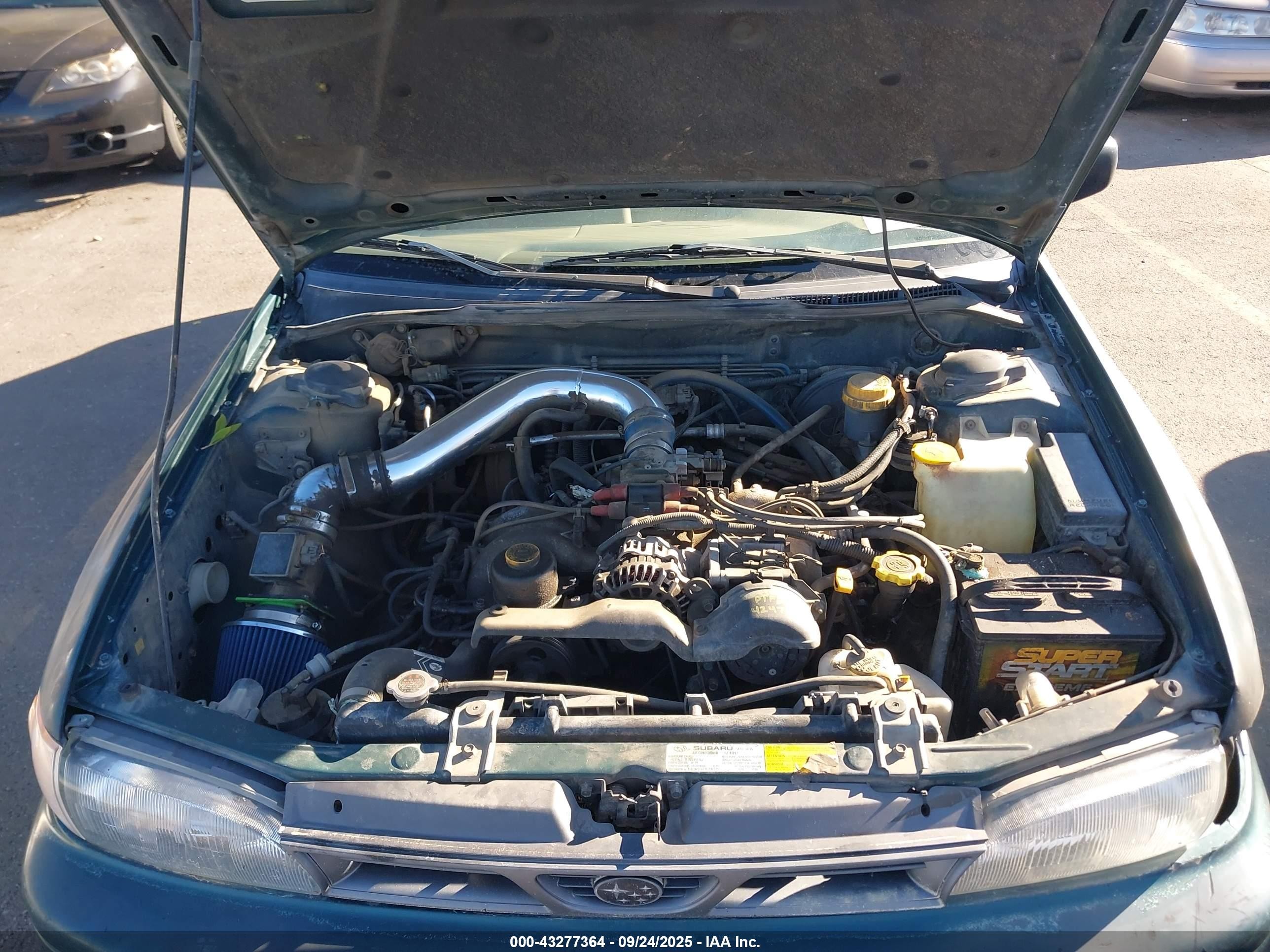 1996 Subaru Impreza L Green vin: JF1GF4359TG813270