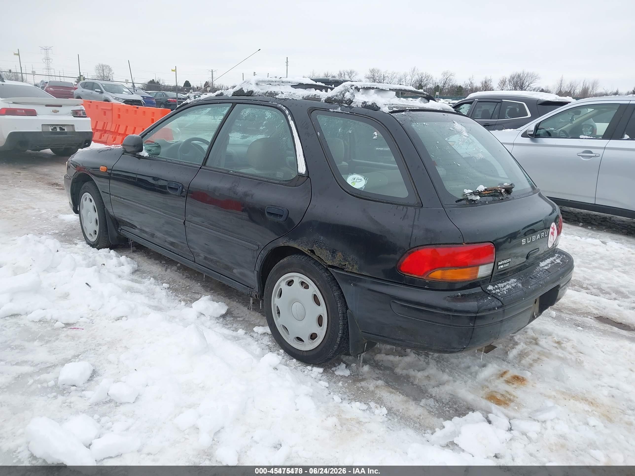 1999 Subaru Impreza L Black vin: JF1GF435XXH811155