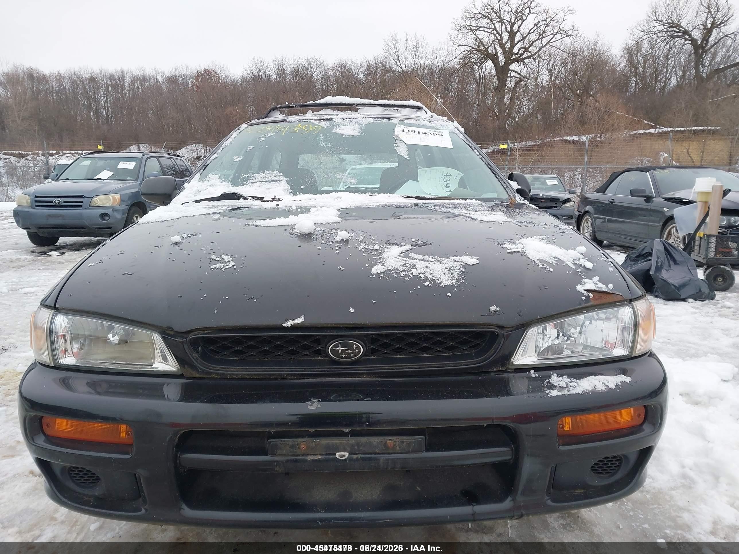 1999 Subaru Impreza L Black vin: JF1GF435XXH811155