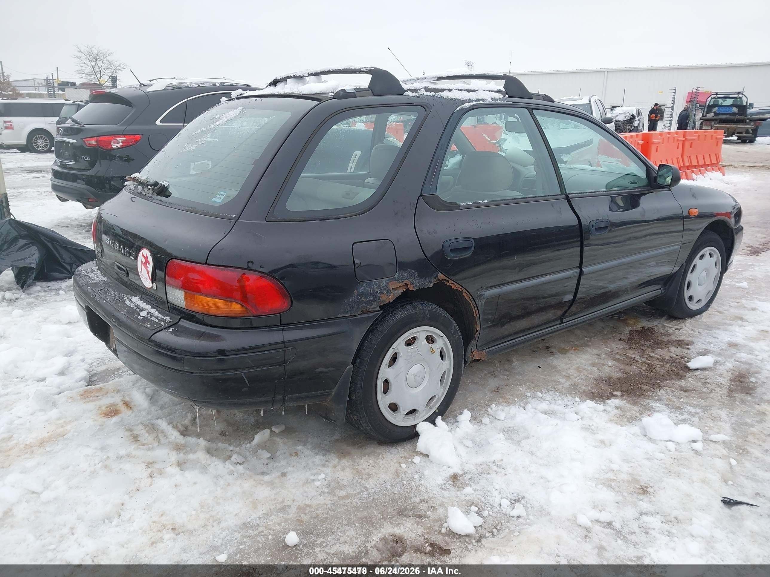 1999 Subaru Impreza L Black vin: JF1GF435XXH811155