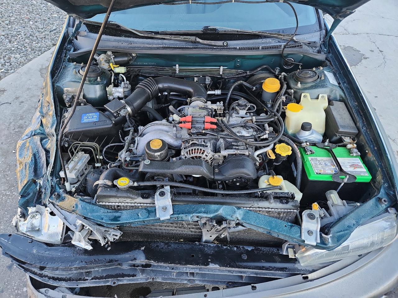 1996 Subaru Impreza Outback Green vin: JF1GF4850TH817307