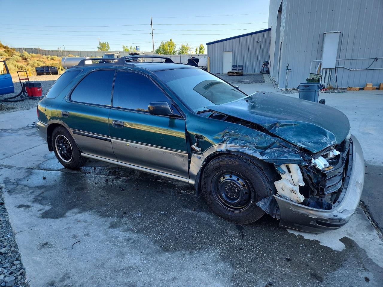 1996 Subaru Impreza Outback Green vin: JF1GF4850TH817307