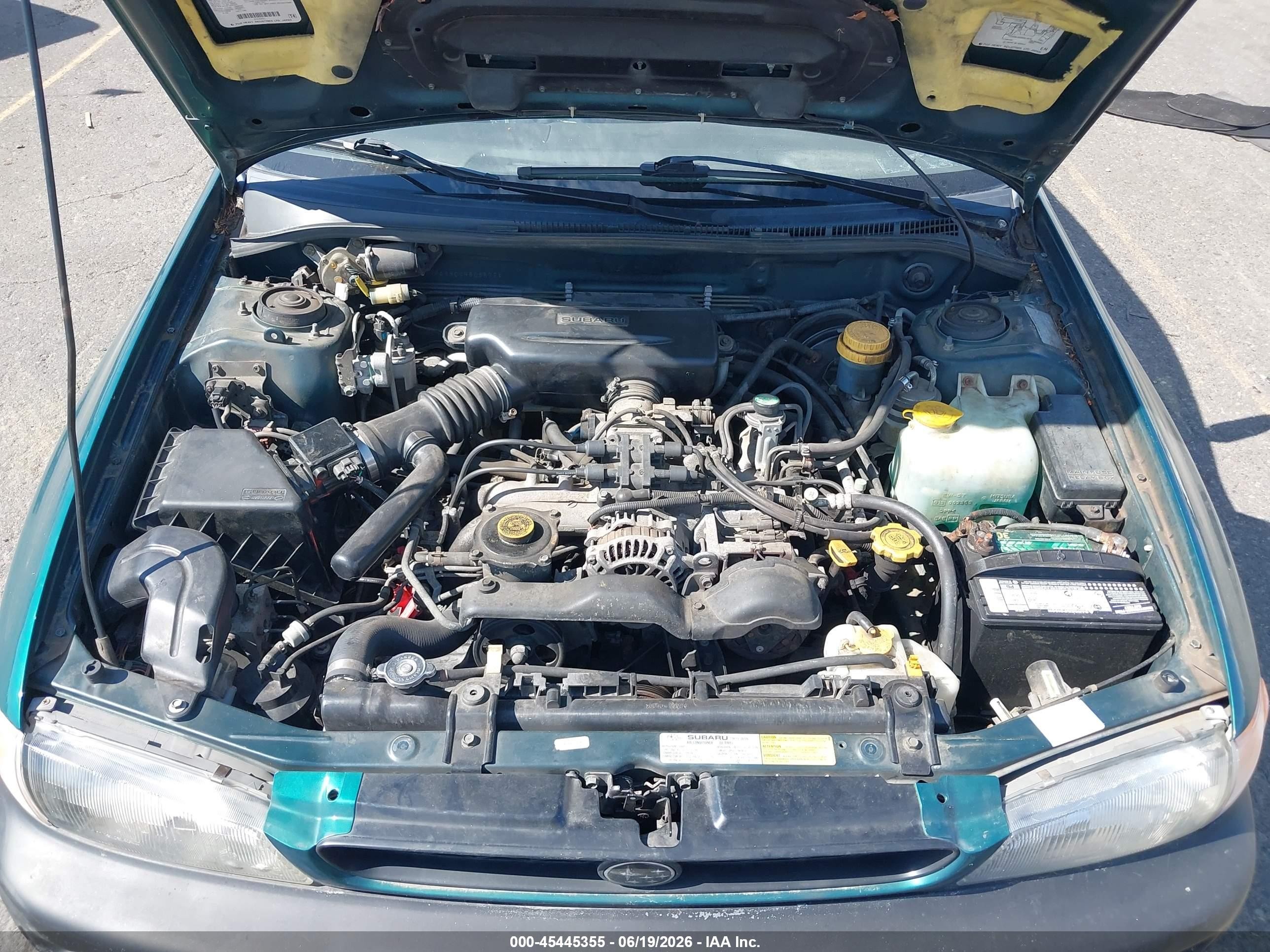 1997 Subaru Impreza Outback Sport Green vin: JF1GF4850VH805872
