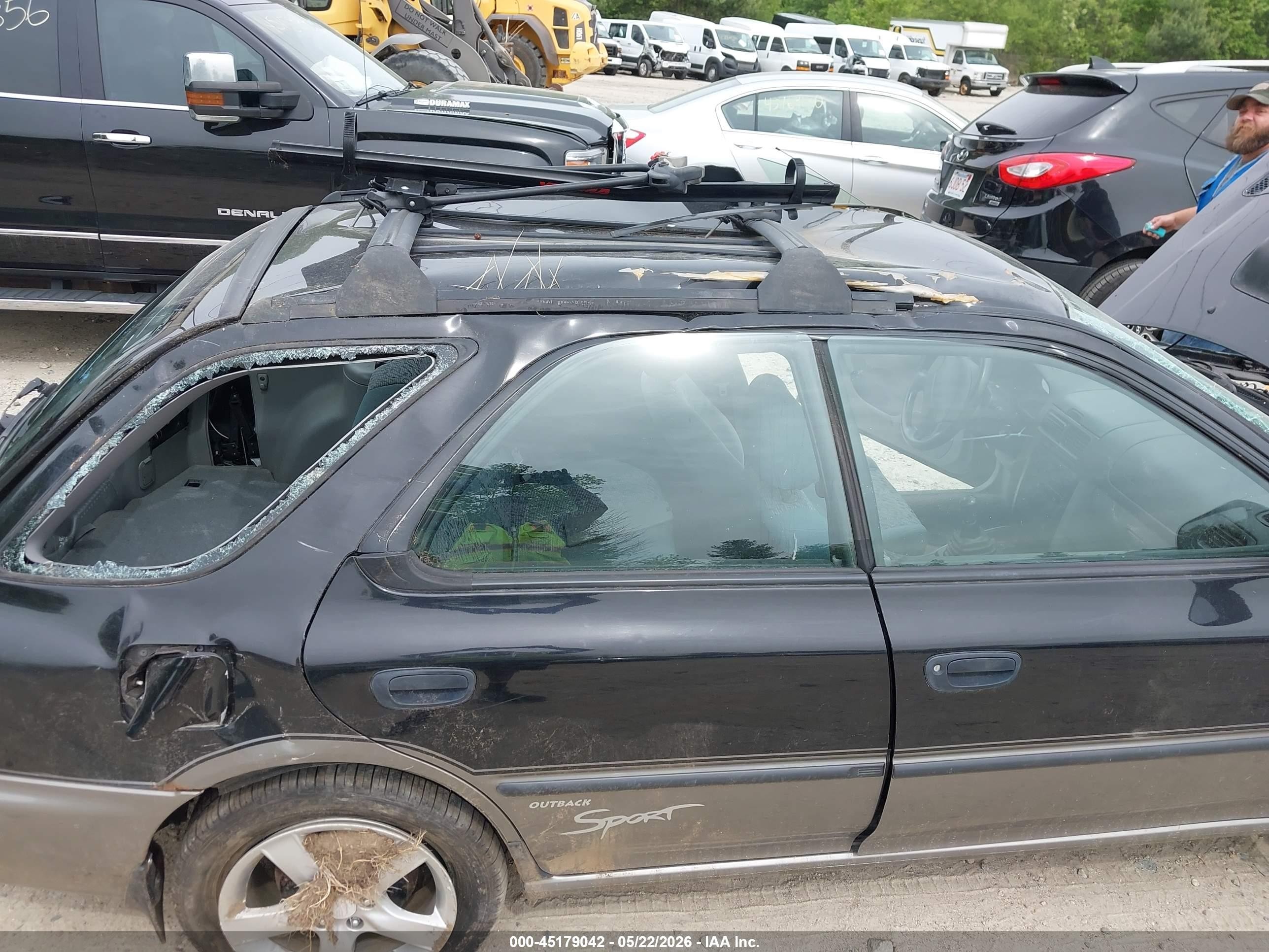 1998 Subaru Impreza Outback Sport Black vin: JF1GF4850WG806821