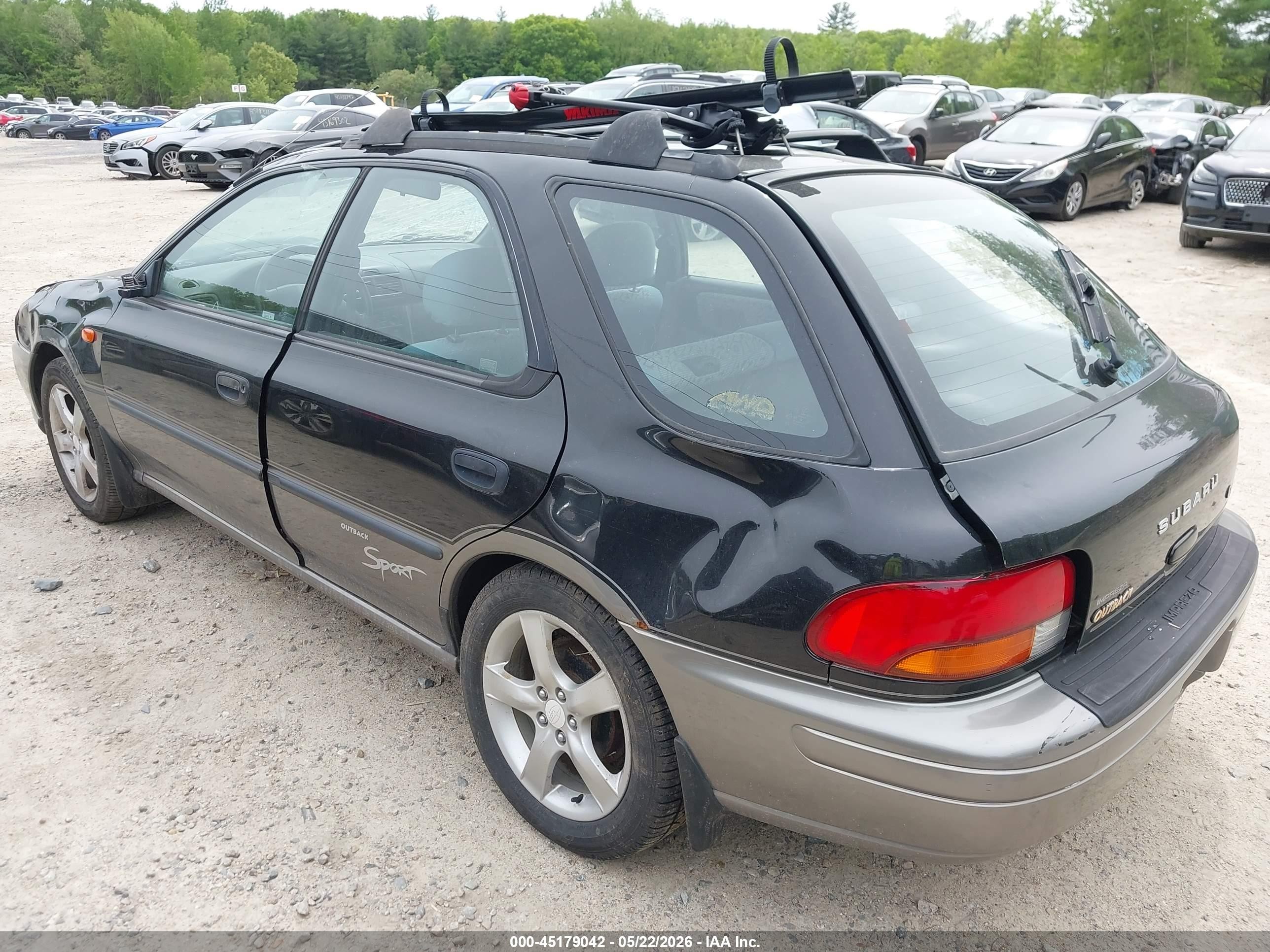 1998 Subaru Impreza Outback Sport Black vin: JF1GF4850WG806821