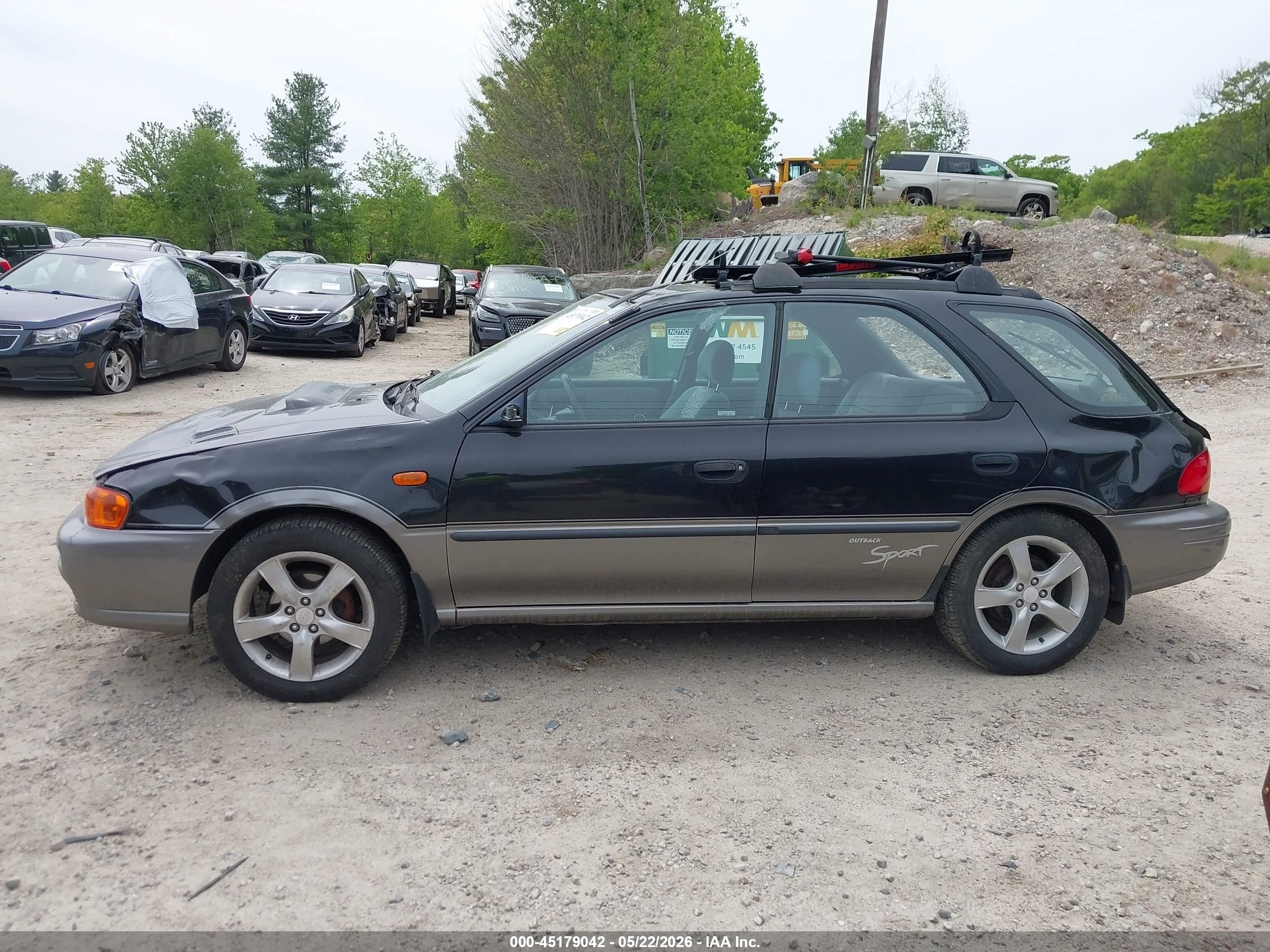 1998 Subaru Impreza Outback Sport Black vin: JF1GF4850WG806821