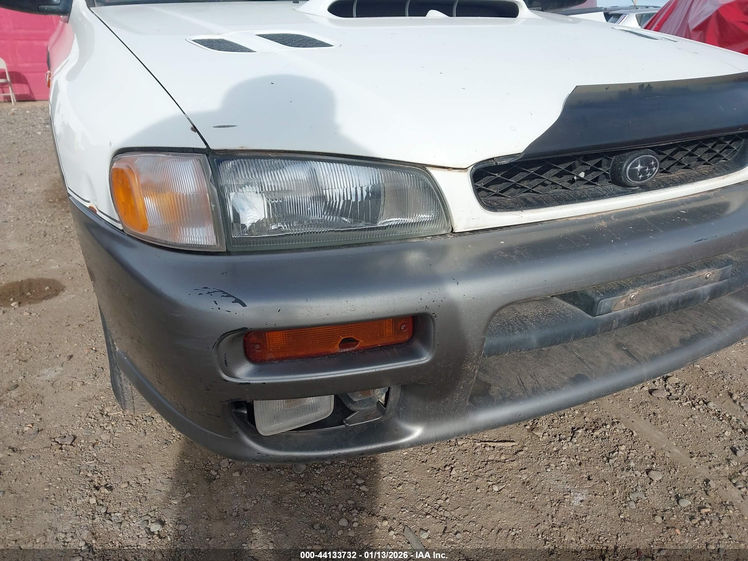 1998 Subaru Impreza Outback Sport White vin: JF1GF4850WH806943