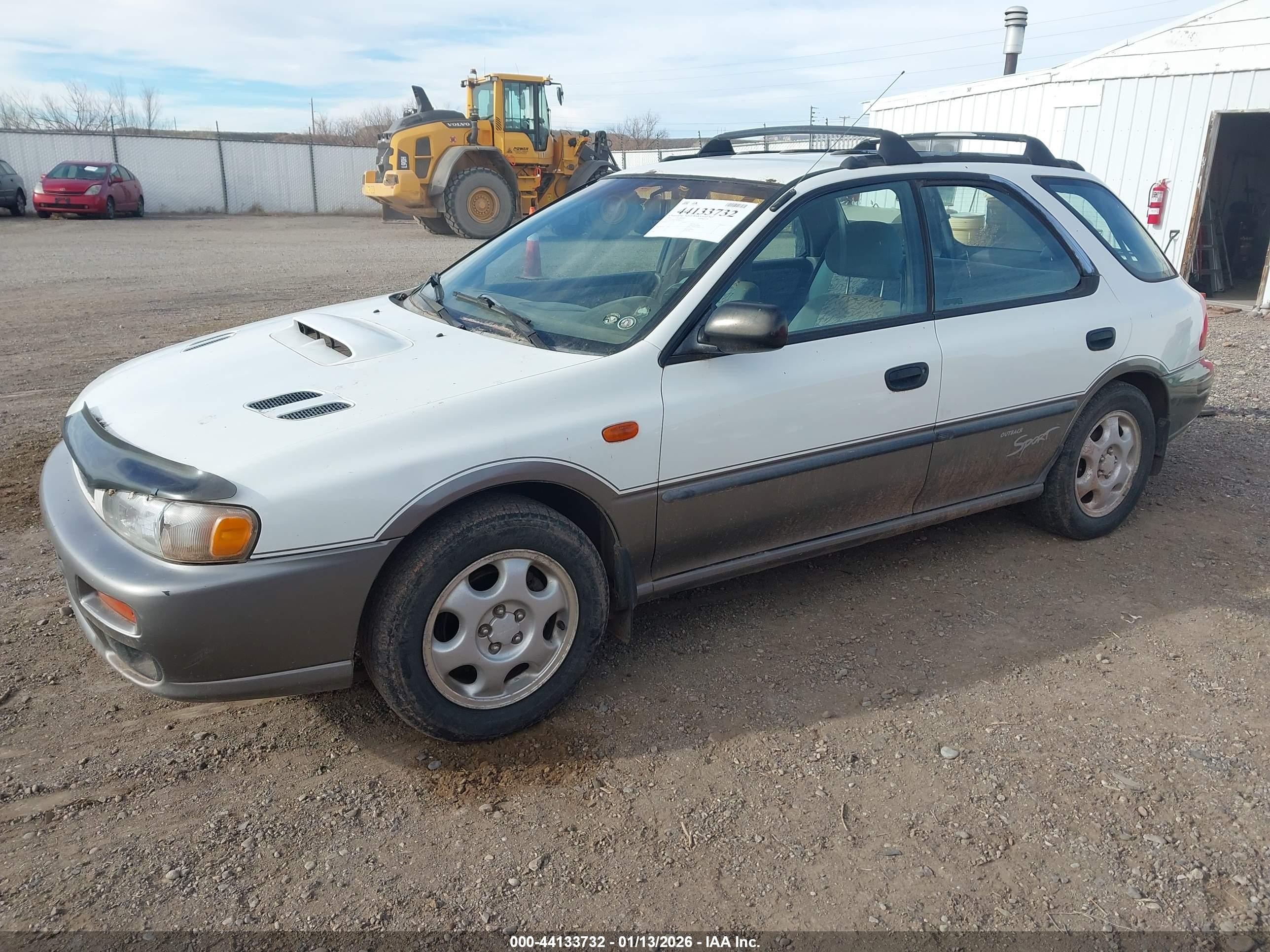 1998 Subaru Impreza Outback Sport White vin: JF1GF4850WH806943