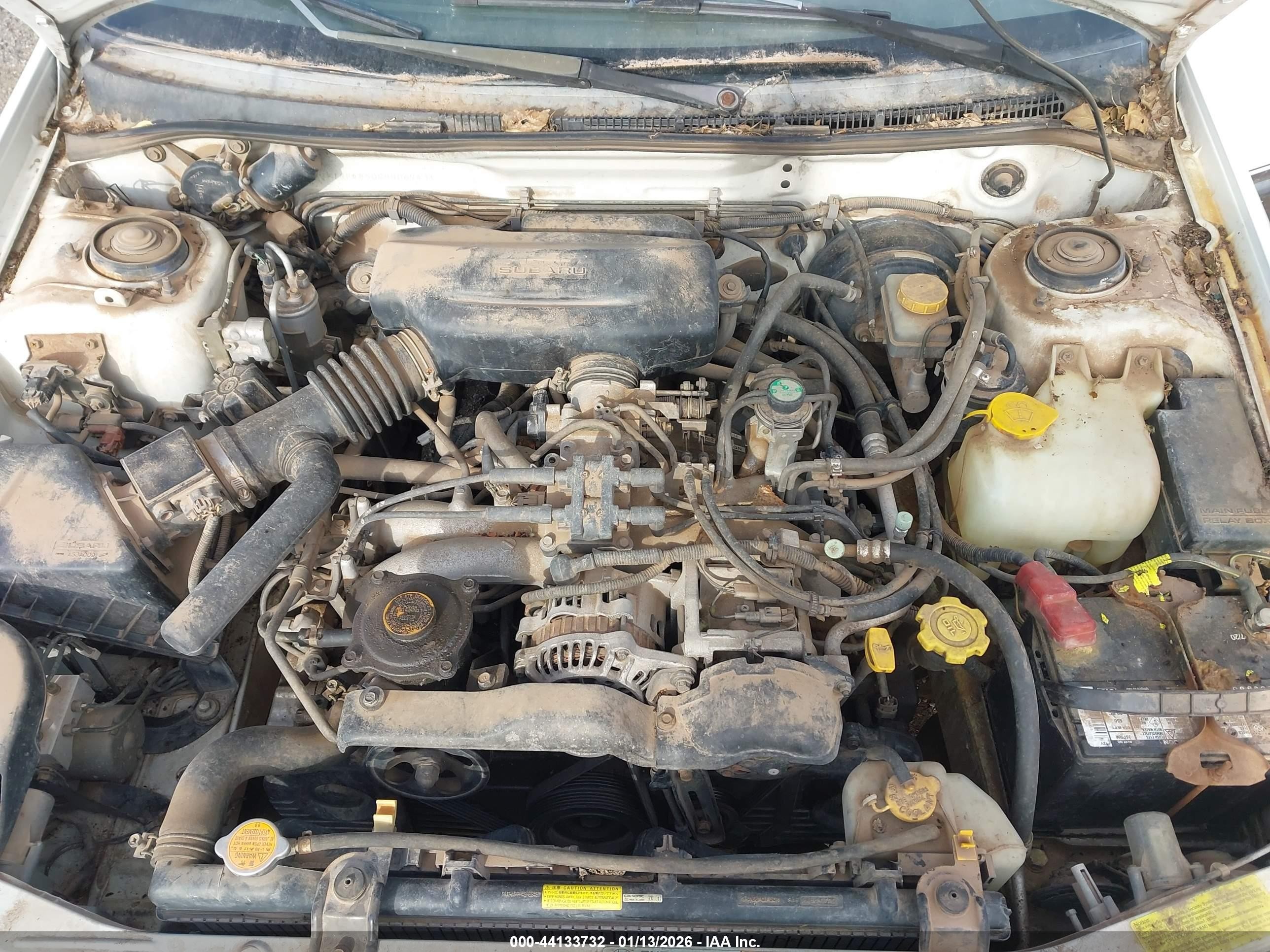 1998 Subaru Impreza Outback Sport White vin: JF1GF4850WH806943
