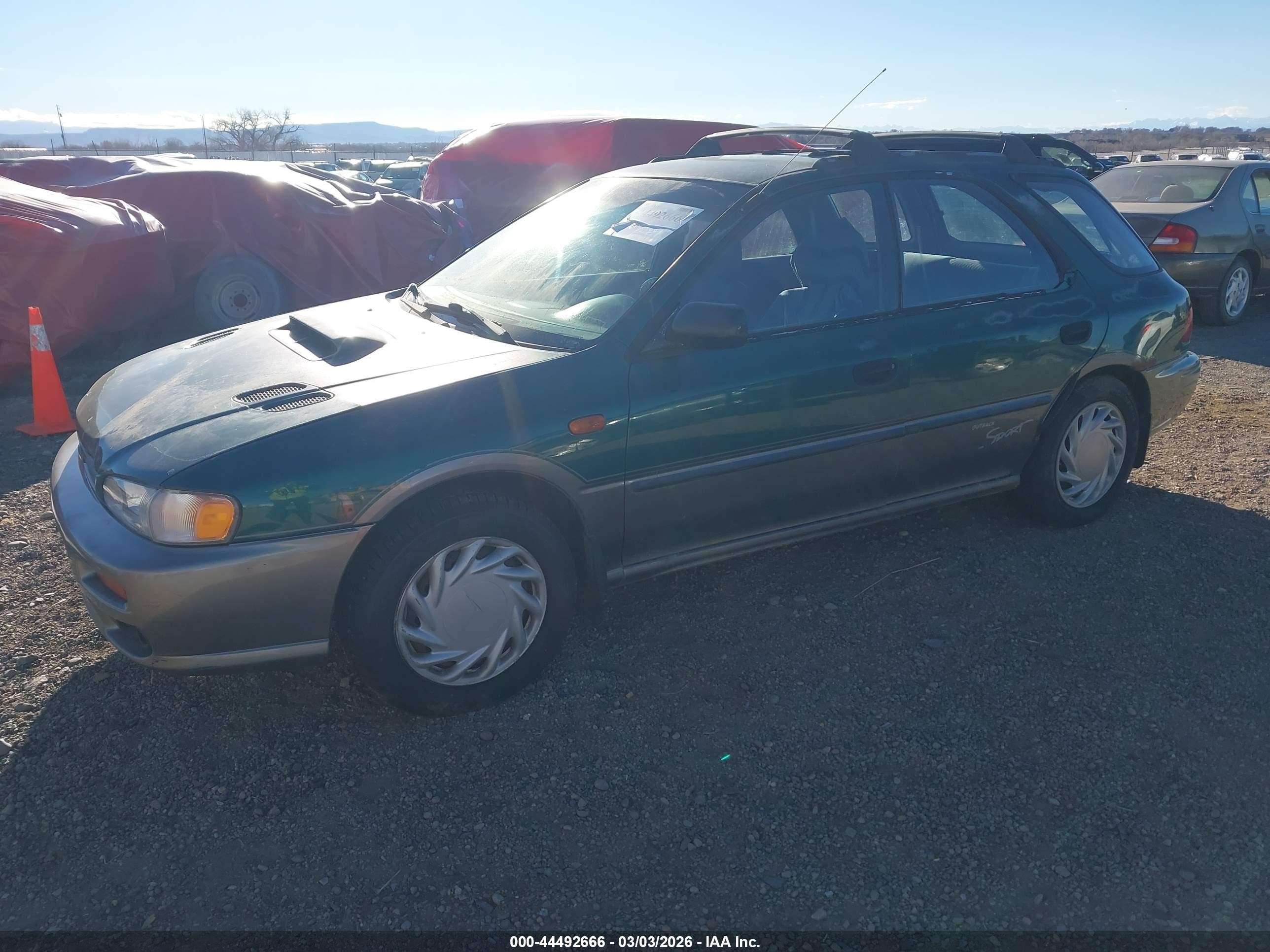 1999 Subaru Impreza Outback Sport Green vin: JF1GF4850XG801636