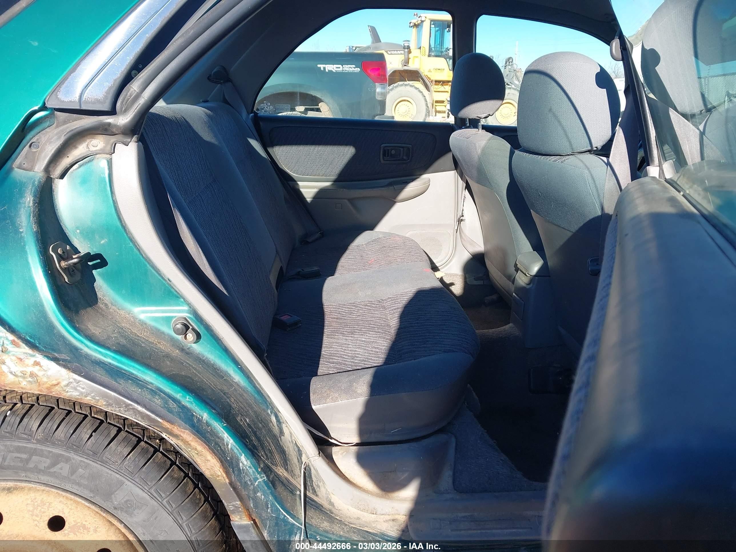 1999 Subaru Impreza Outback Sport Green vin: JF1GF4850XG801636
