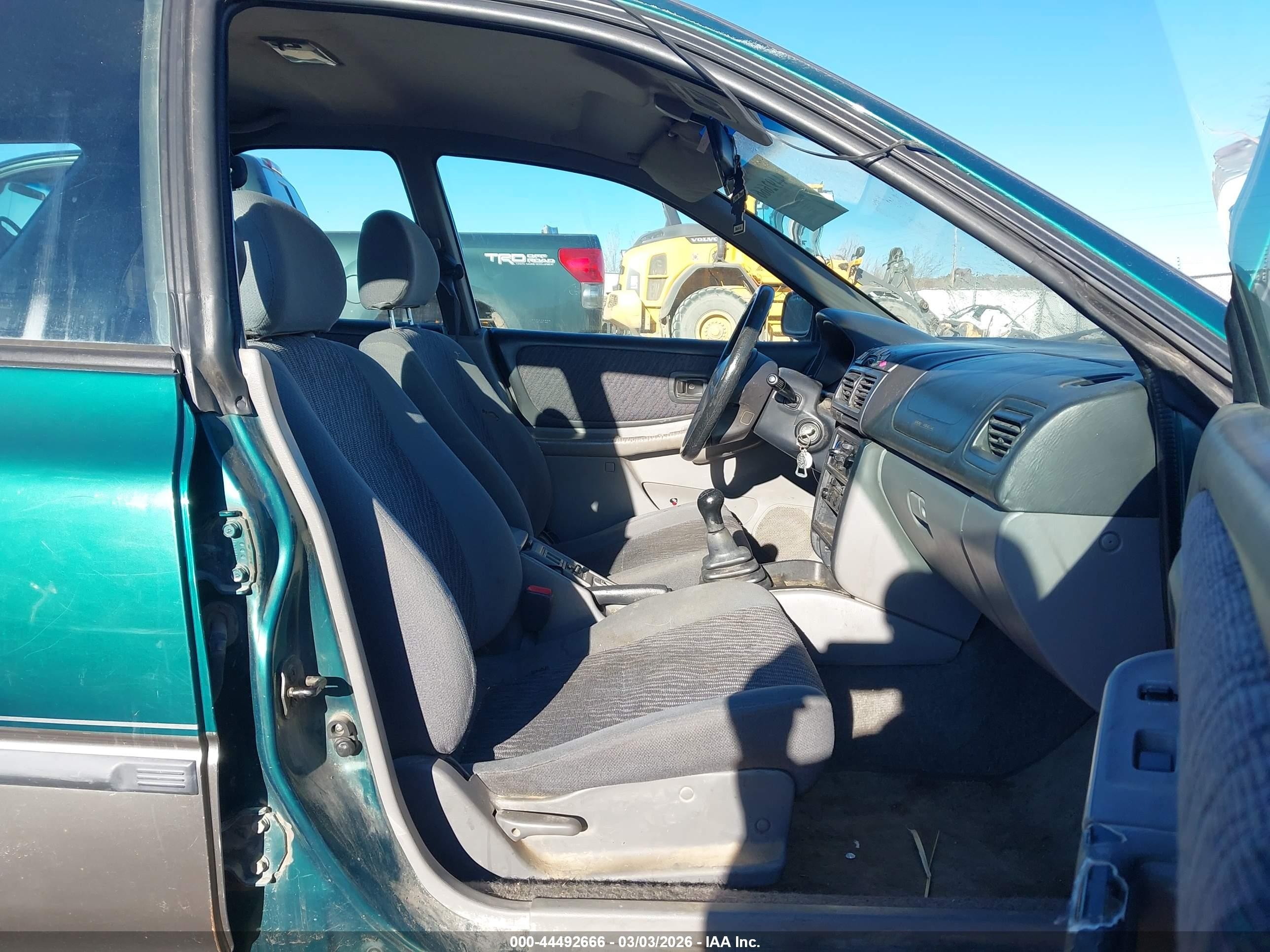 1999 Subaru Impreza Outback Sport Green vin: JF1GF4850XG801636