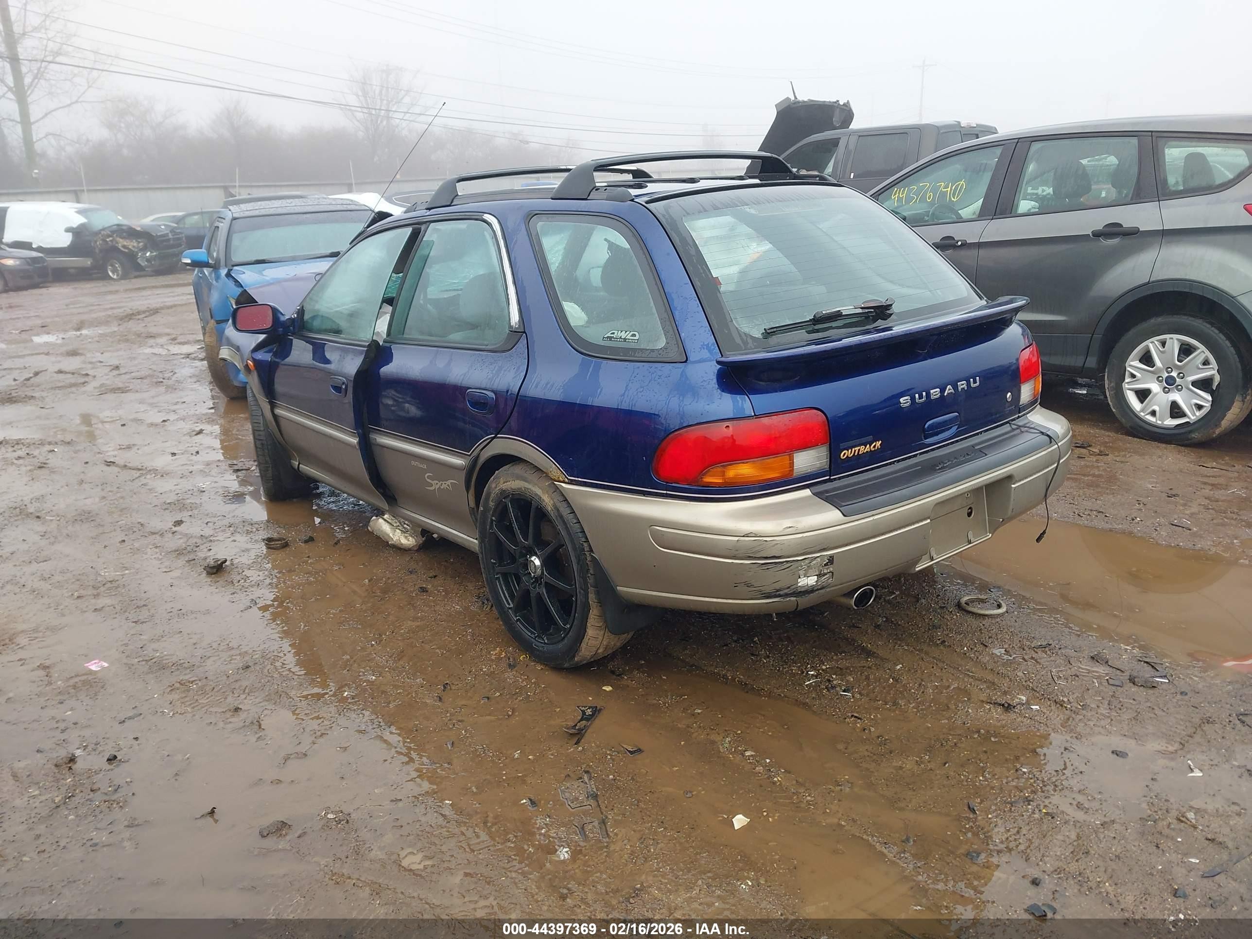 2001 Subaru Impreza Outback Sport   Blue vin: JF1GF48511G803791