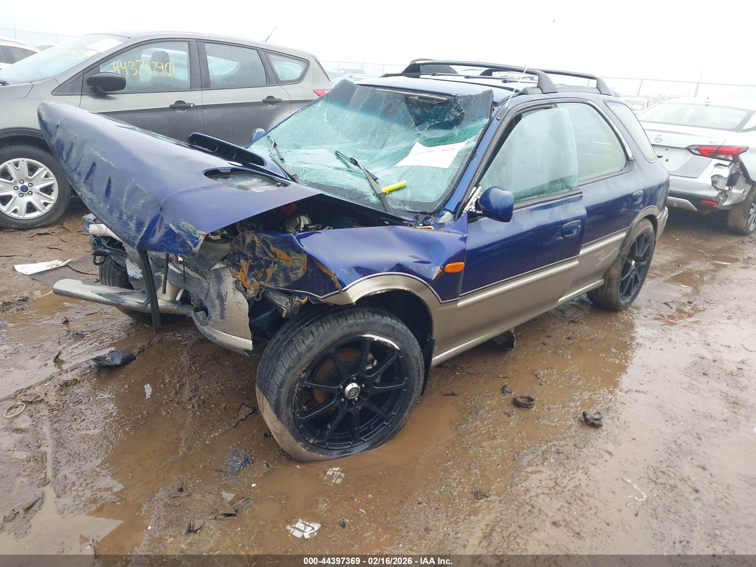 2001 Subaru Impreza Outback Sport   Blue vin: JF1GF48511G803791