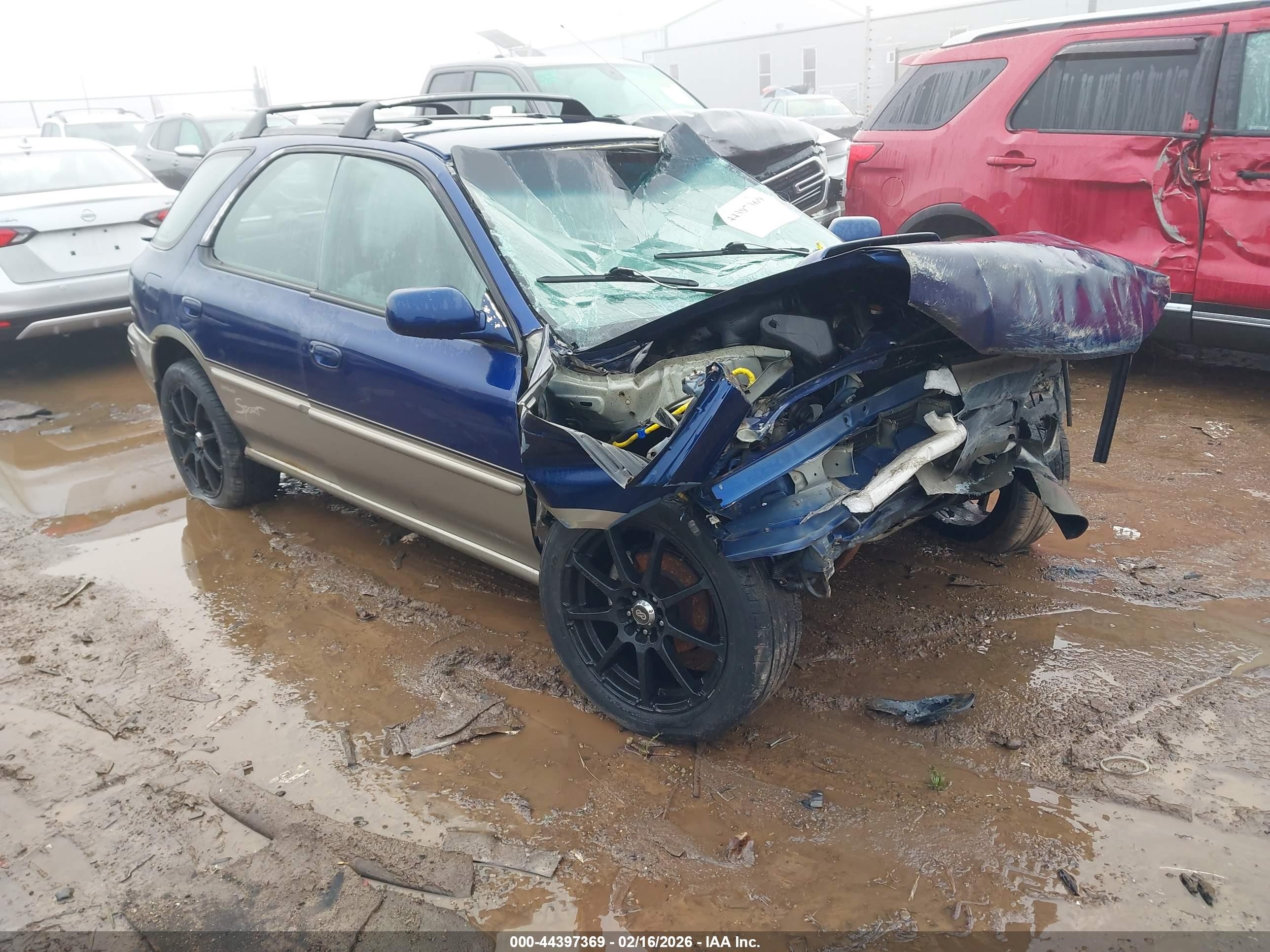 2001 Subaru Impreza Outback Sport   Blue vin: JF1GF48511G803791