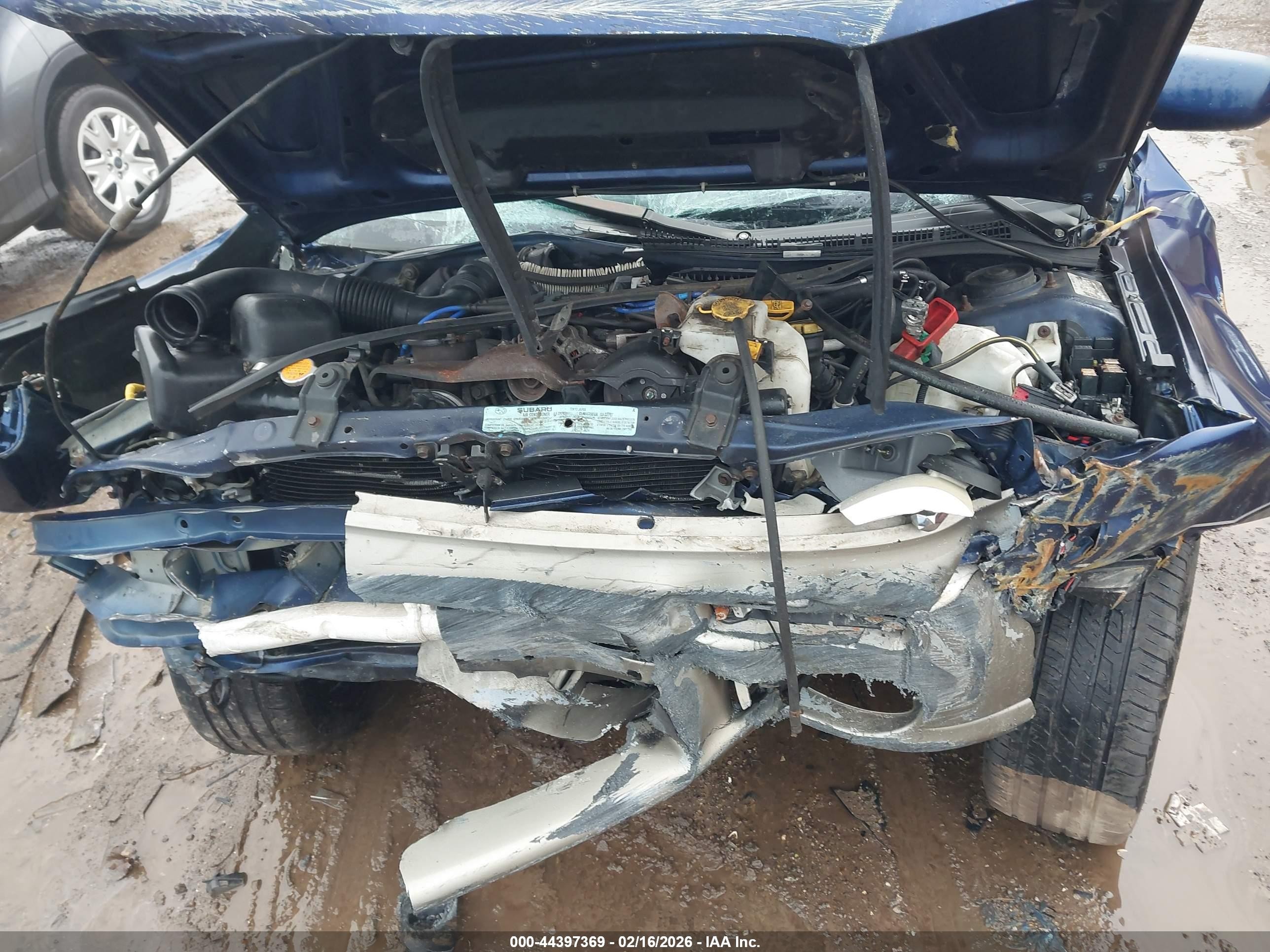 2001 Subaru Impreza Outback Sport   Blue vin: JF1GF48511G803791
