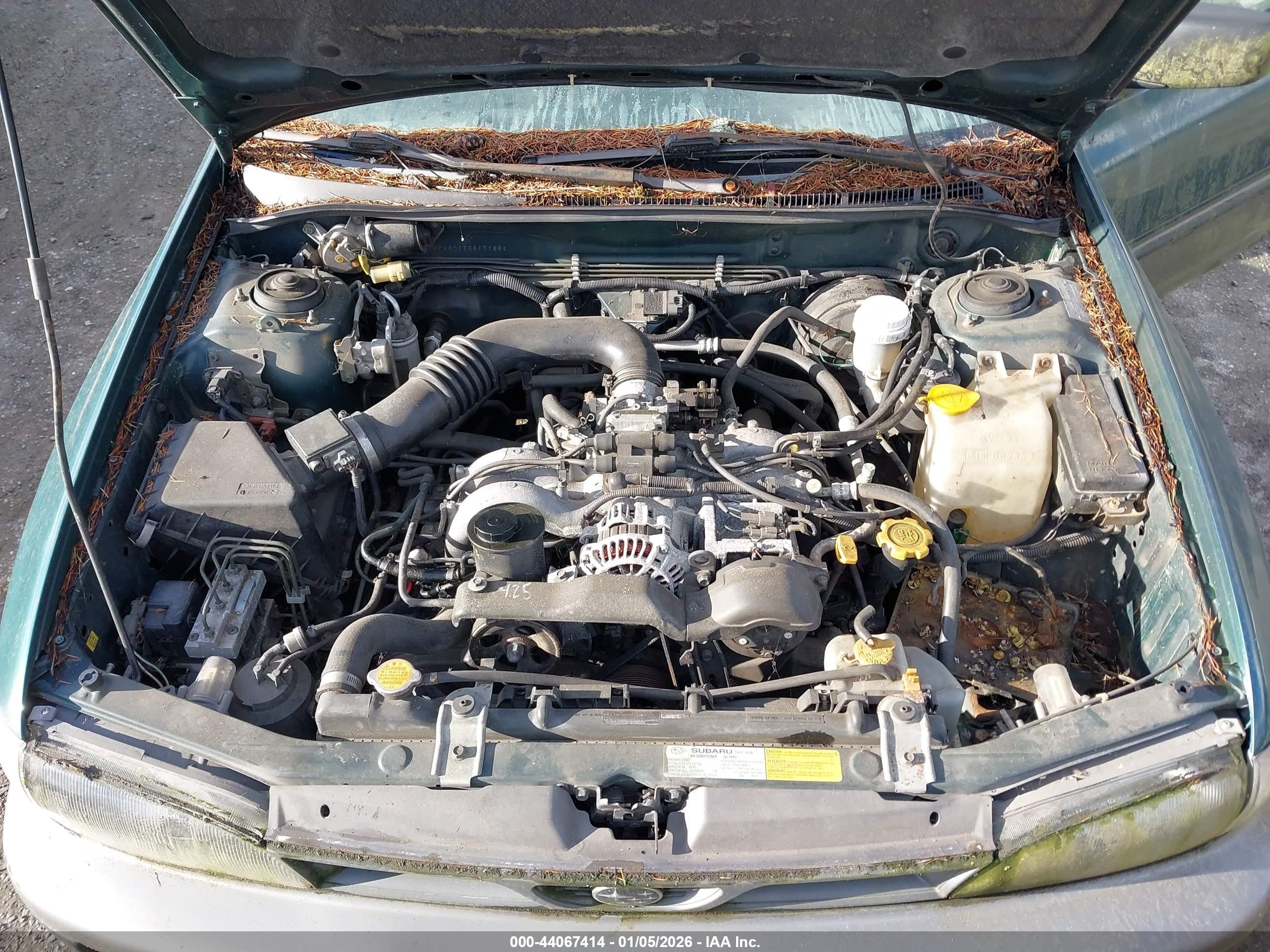 1996 Subaru Impreza Outback Green vin: JF1GF4851TG817189