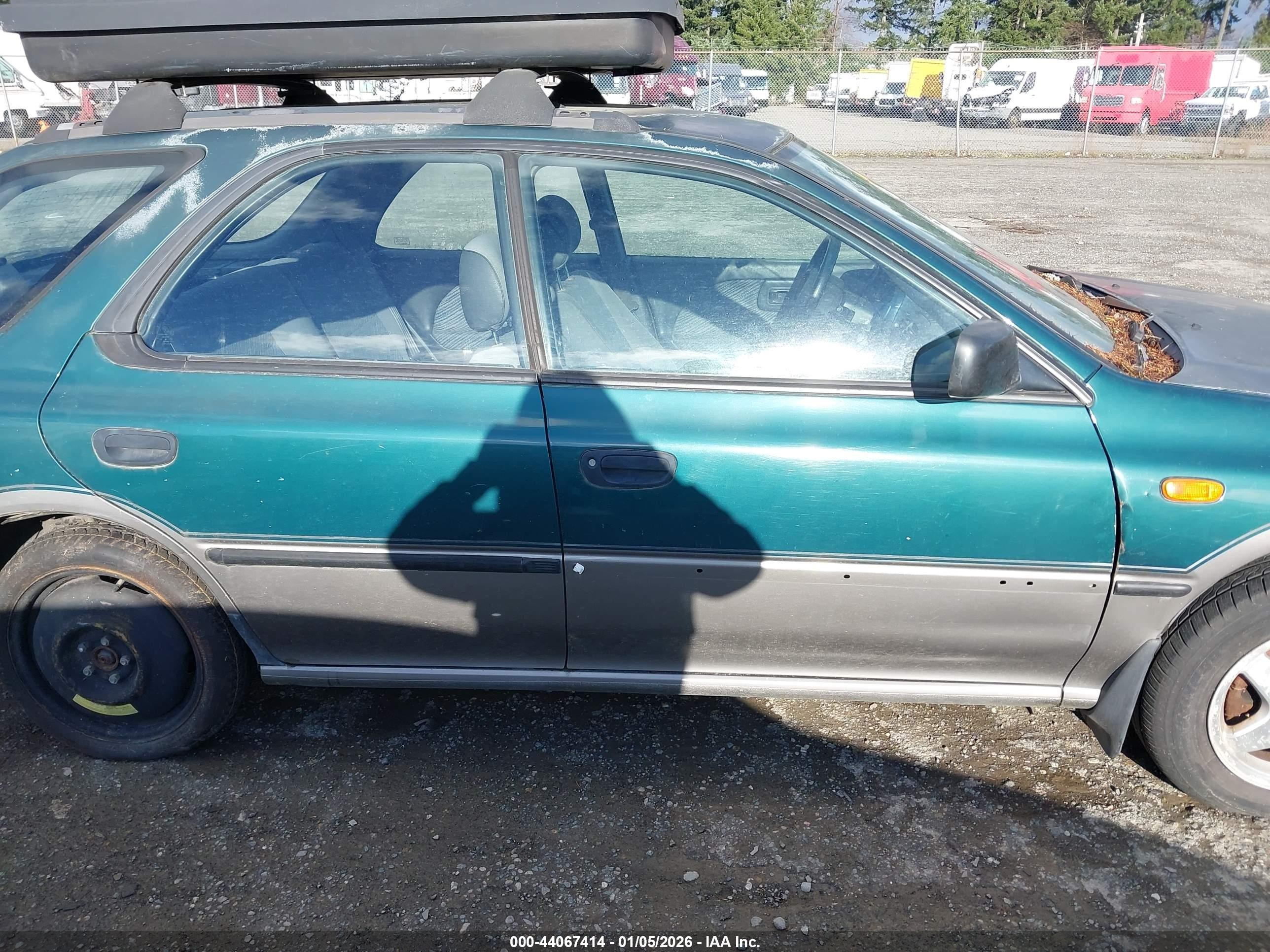 1996 Subaru Impreza Outback Green vin: JF1GF4851TG817189
