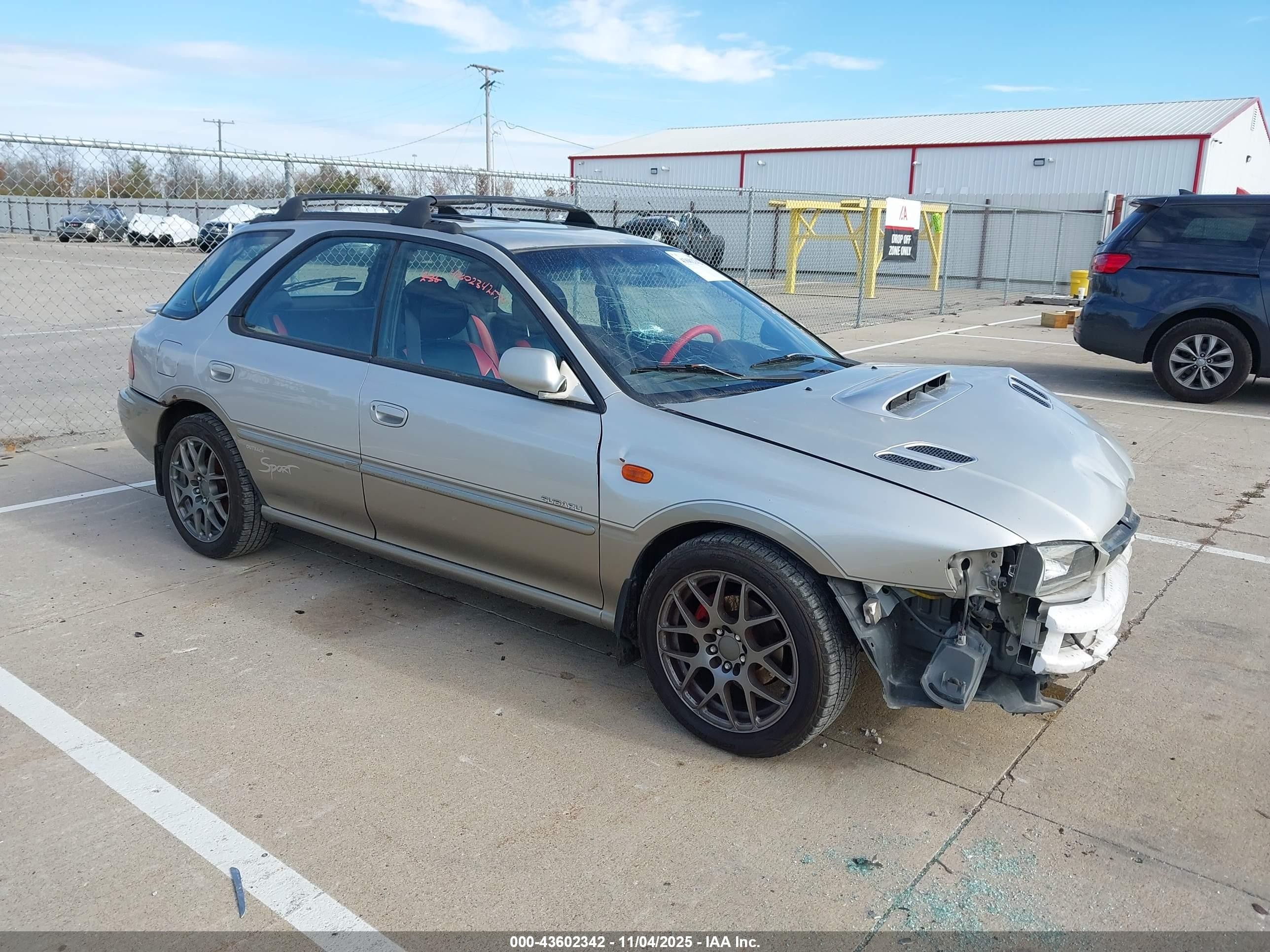 2000 Subaru Outback   Silver vin: JF1GF4851YH805934