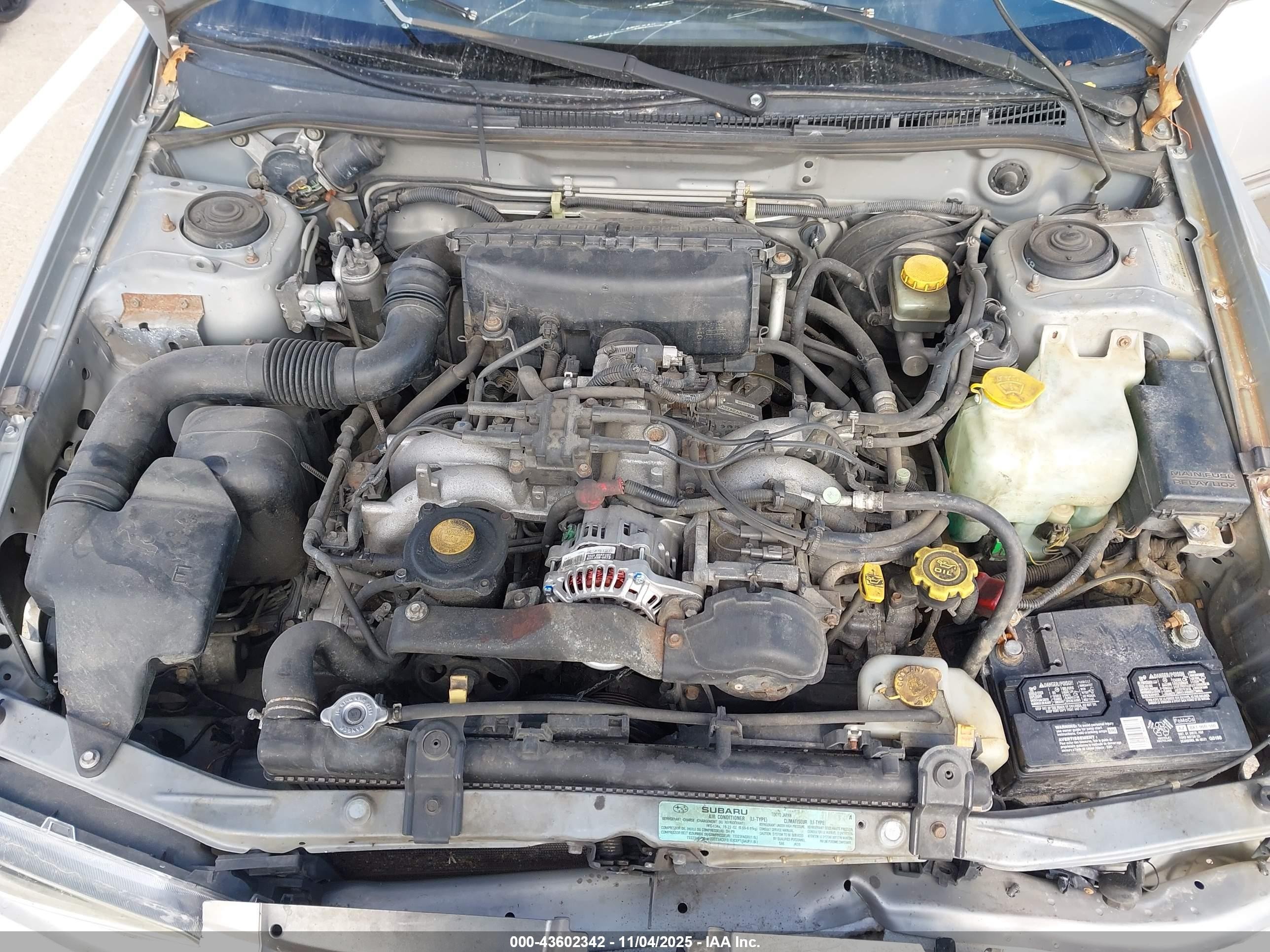 2000 Subaru Outback   Silver vin: JF1GF4851YH805934