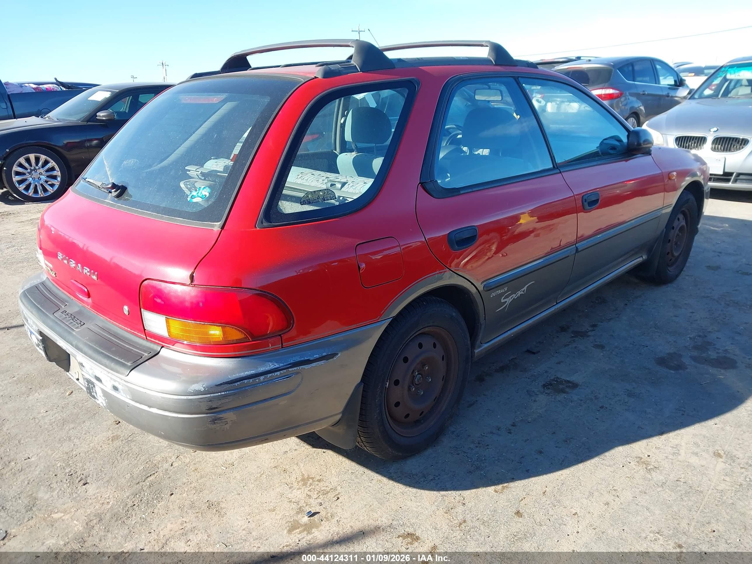 1998 Subaru Impreza Outback Sport Red vin: JF1GF4852WG806139