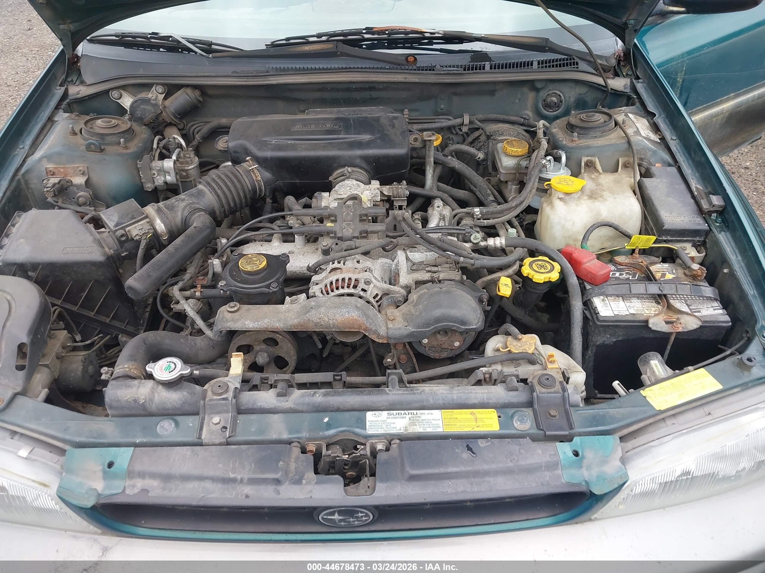1998 Subaru Impreza Outback Sport Зеленый vin: JF1GF4852WG810479