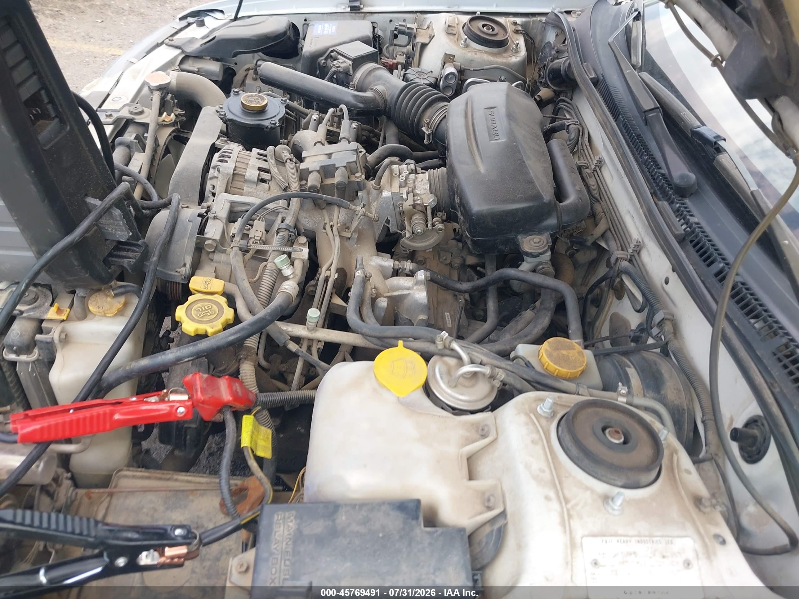 1998 Subaru Impreza Outback Sport White vin: JF1GF4852WG812247