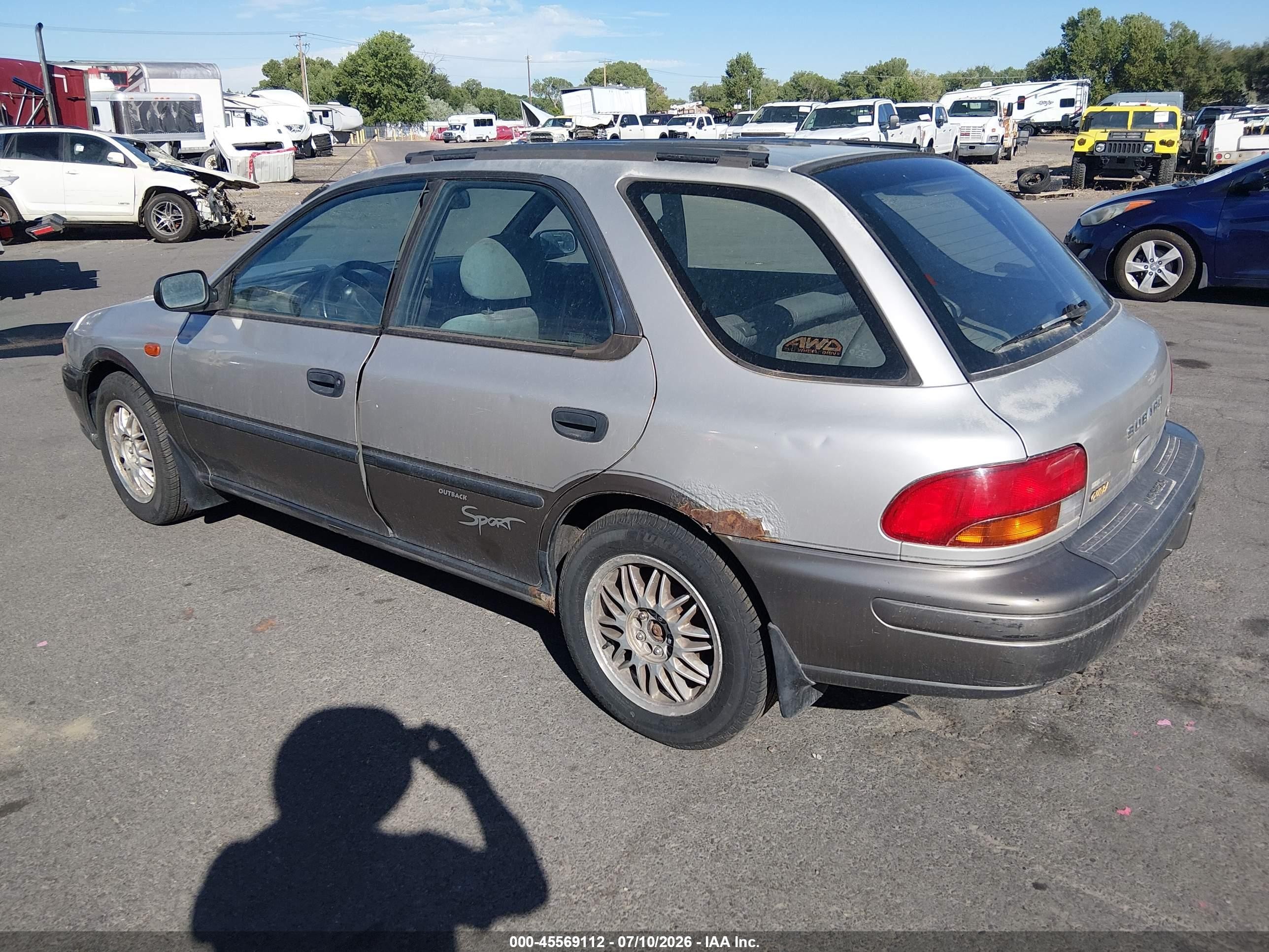 1999 Subaru Impreza Outback Sport Серебряный vin: JF1GF4853XG813019