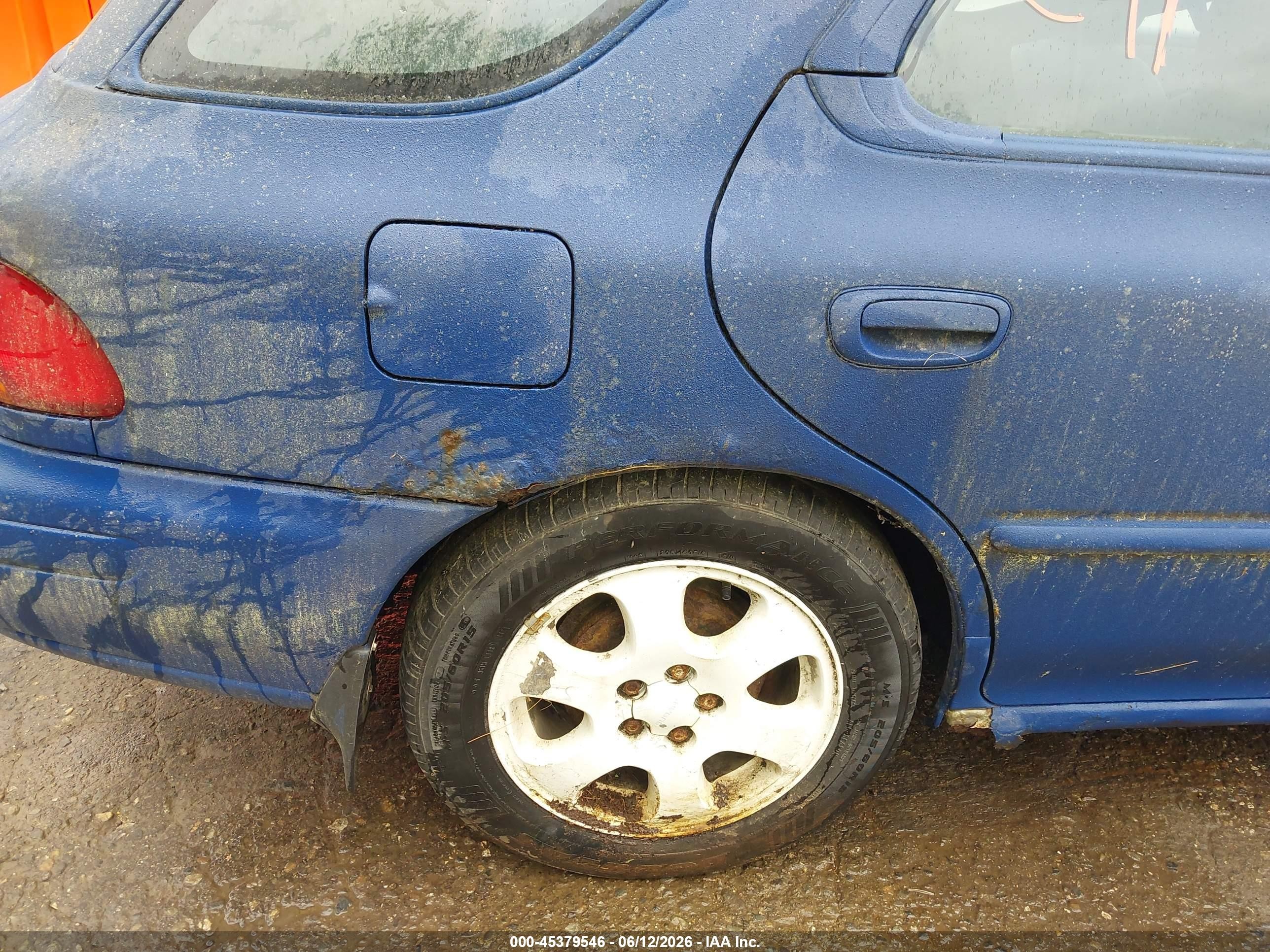 1999 Subaru Impreza Outback Sport Blue vin: JF1GF4853XH803505